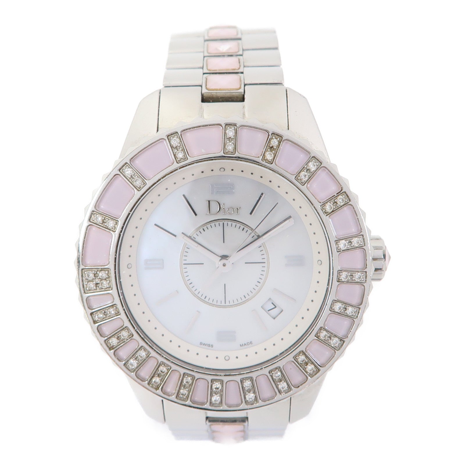 Dior Watch不鏽鋼手錶石英機芯珠光色