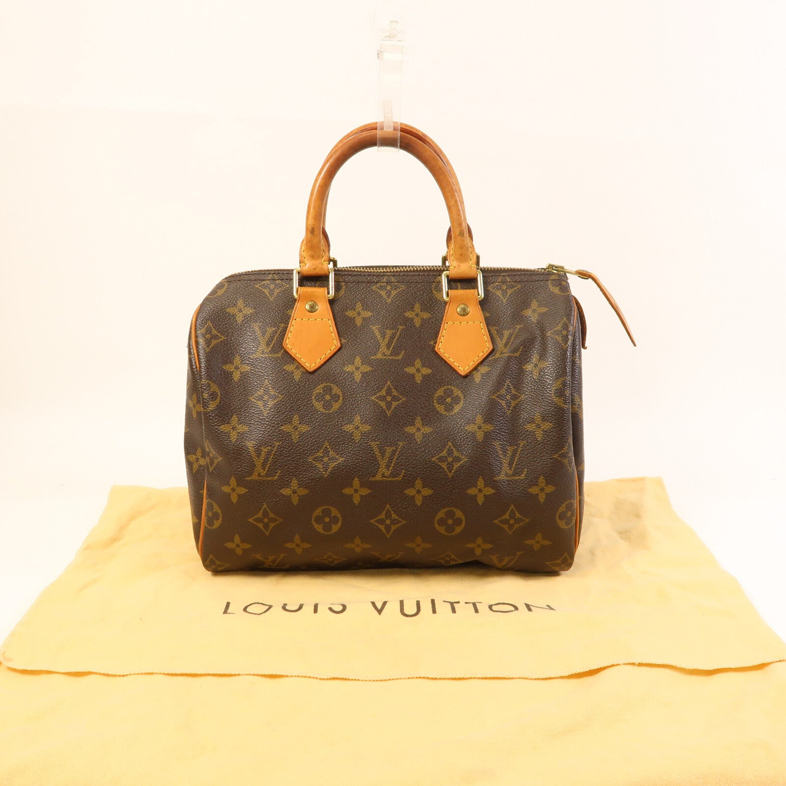LOUIS VUITTON Monogram Speedy 25金扣手挽袋