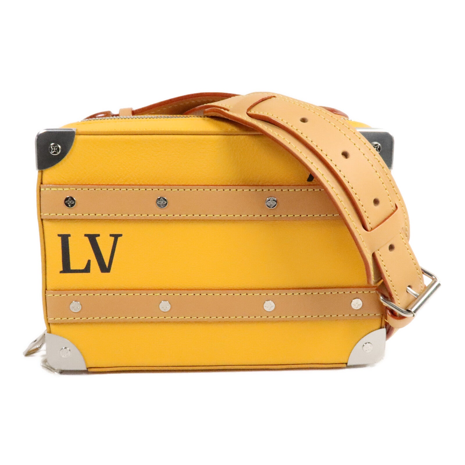 LOUIS VUITTON Taurillon Virgil Handle Soft Trunk Bag肩背袋