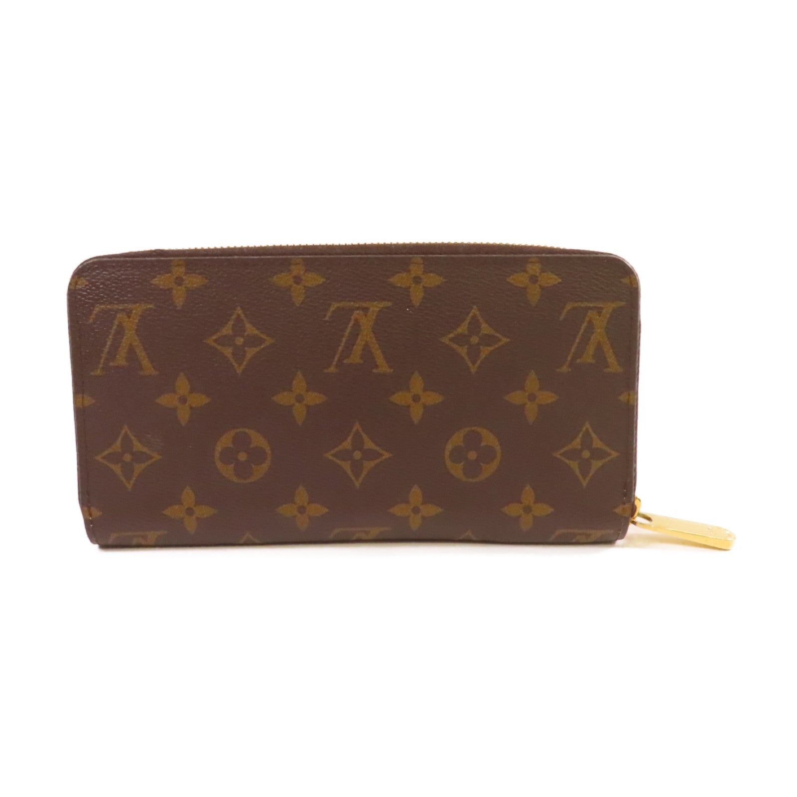 LOUIS VUITTON Monogram Zippy Long Wallet金扣拉鏈長錢包啡色