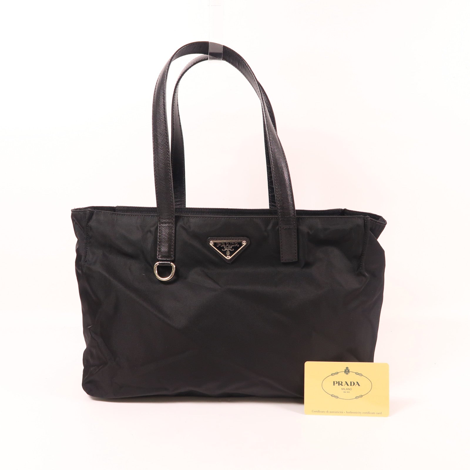 PRADA 尼龍Hand Bag銀扣手挽袋