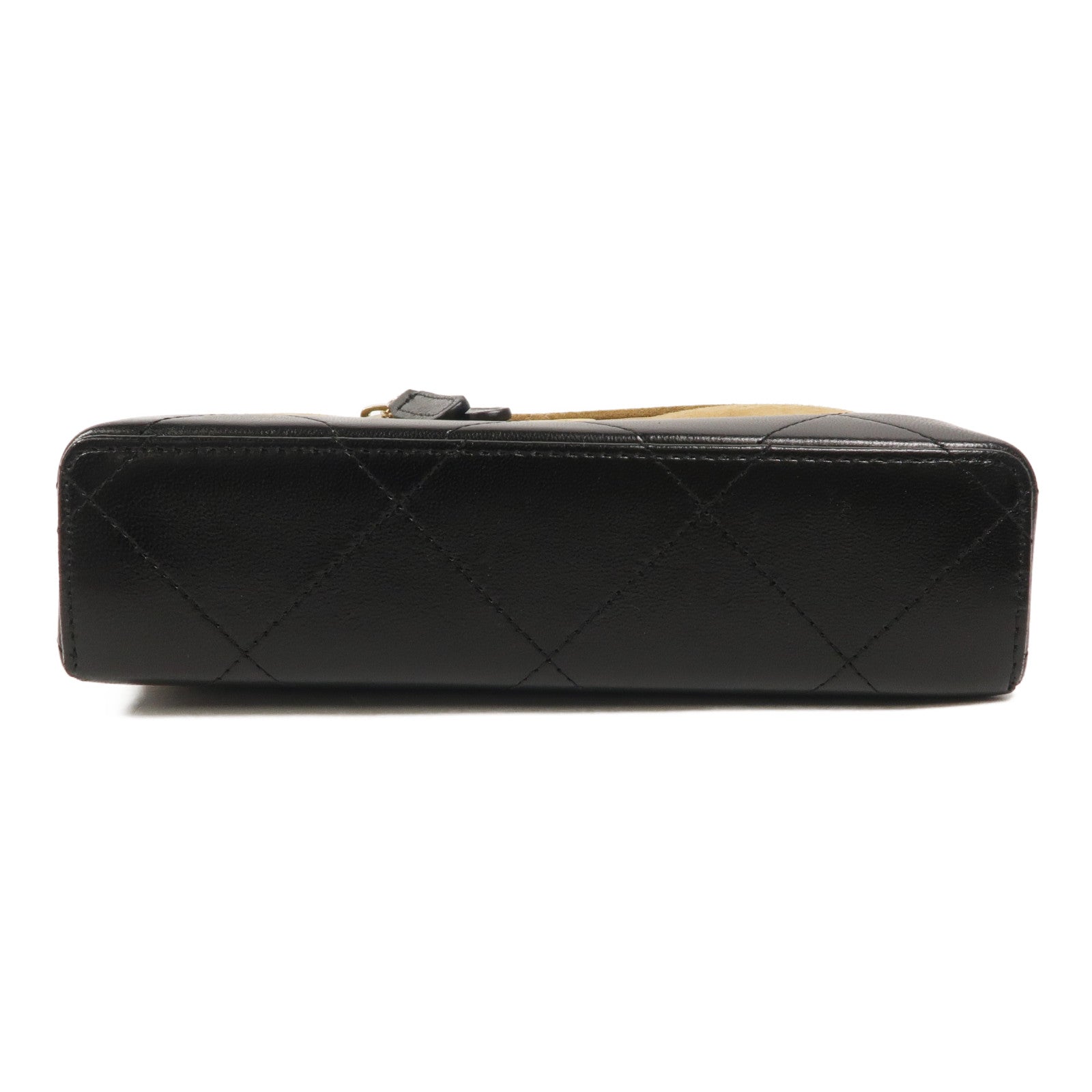 CHANEL 麂皮皮革Vanity With Chain鏈帶手挽肩背兩用袋