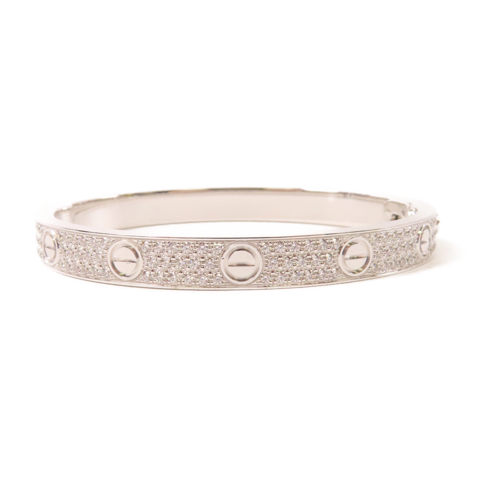 CARTIER 【激減優惠】18K白金Love Bracelet Diamond手鐲Cartier#17