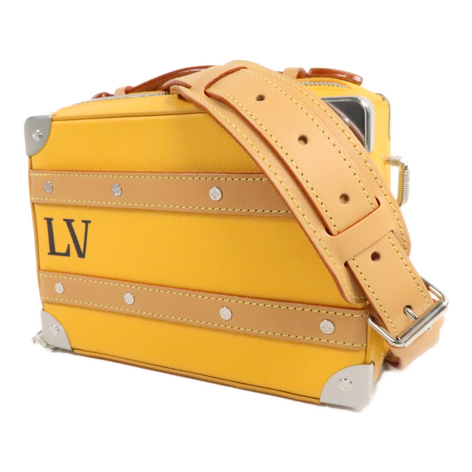 LOUIS VUITTON Taurillon Virgil Handle Soft Trunk Bag肩背袋