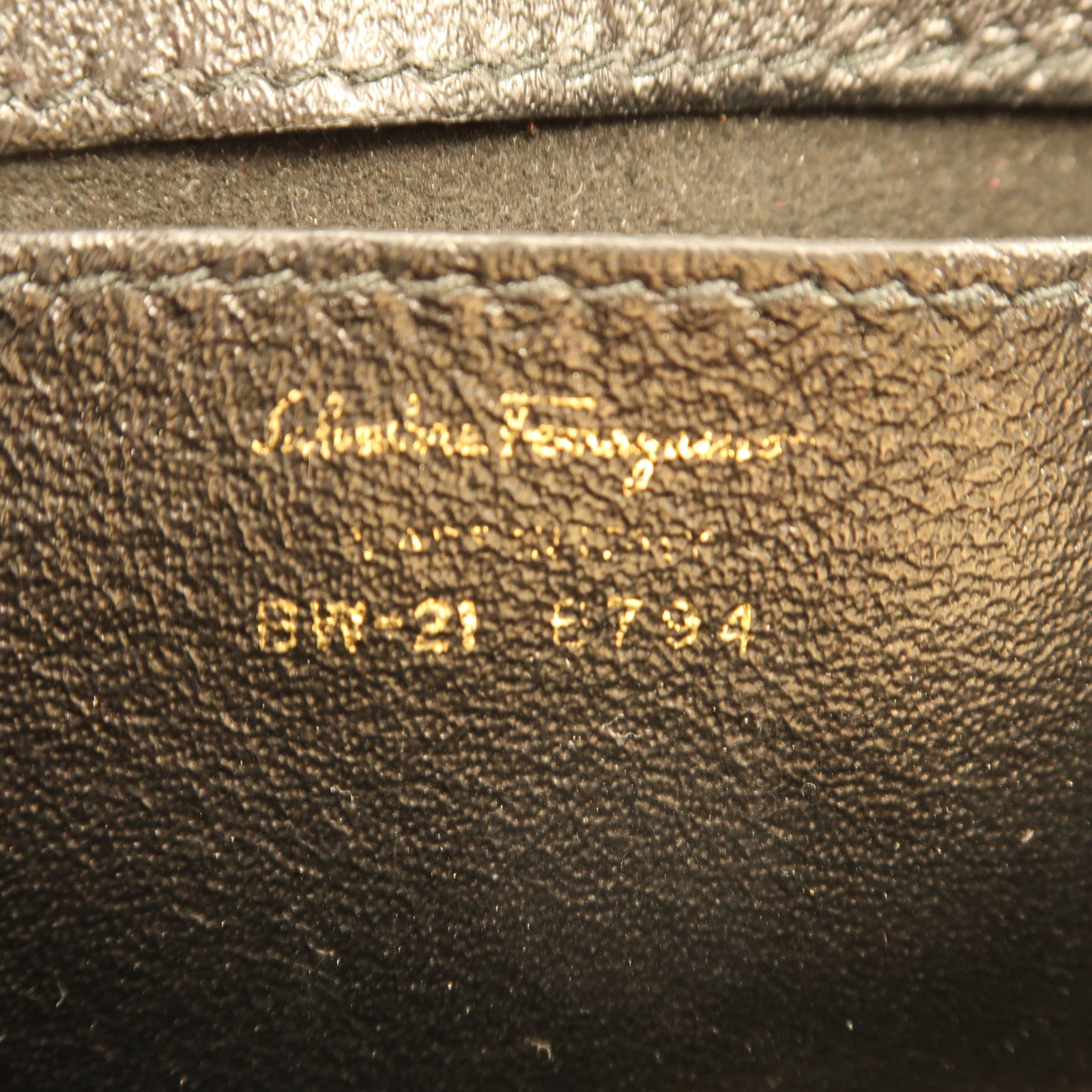 Salvatore Ferragamo 馬毛/皮革2Way Shoulder金扣手挽肩背兩用袋