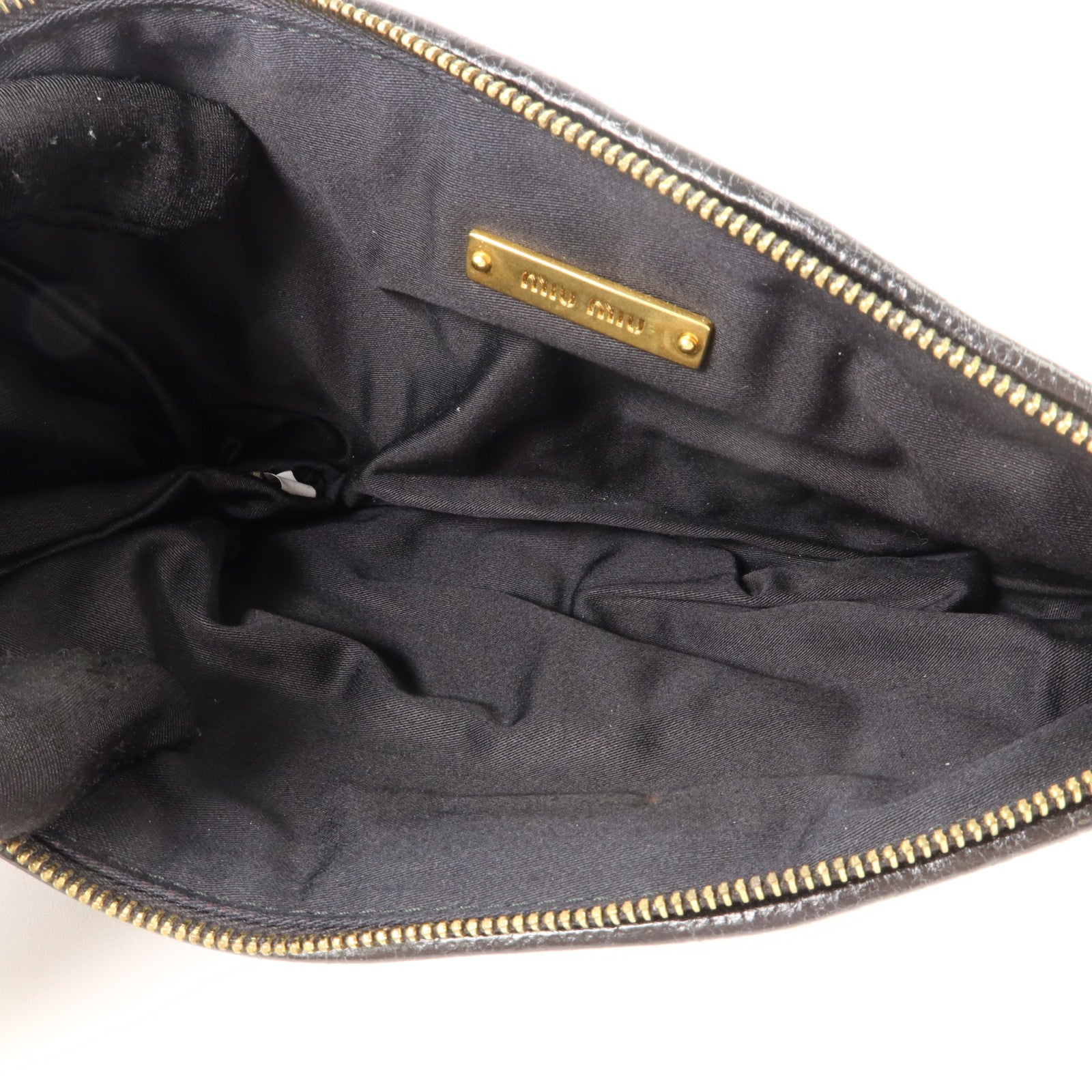 Miu Miu 羊皮皮革Clutch Bag金扣手拿包