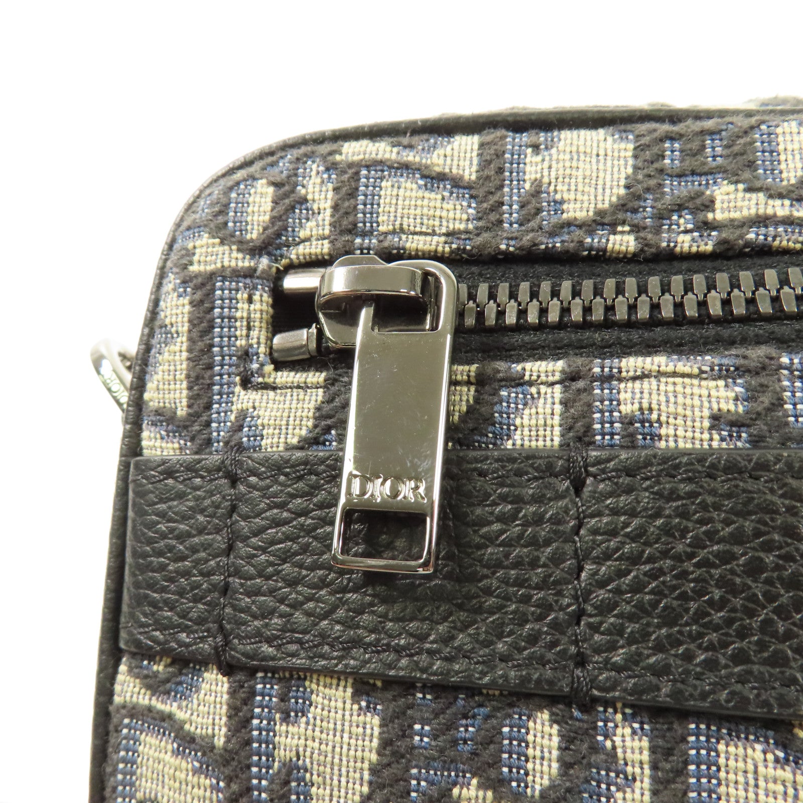 Dior Oblique帆布Mini Safari Messenger Bag銀扣肩背袋