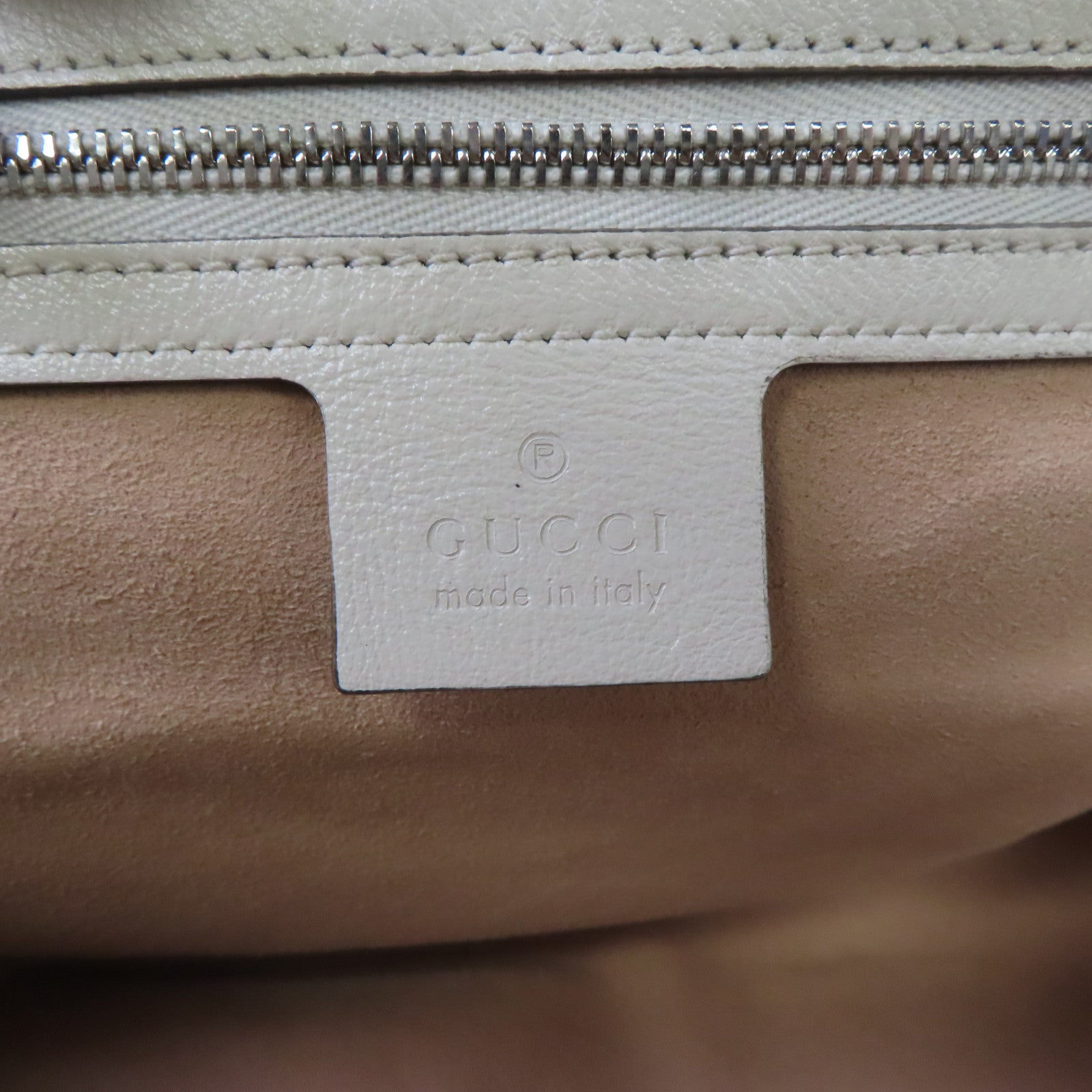 GUCCI 【激減優惠】牛皮皮革/竹節GG Marmont銀扣手挽肩背兩用袋深藍色