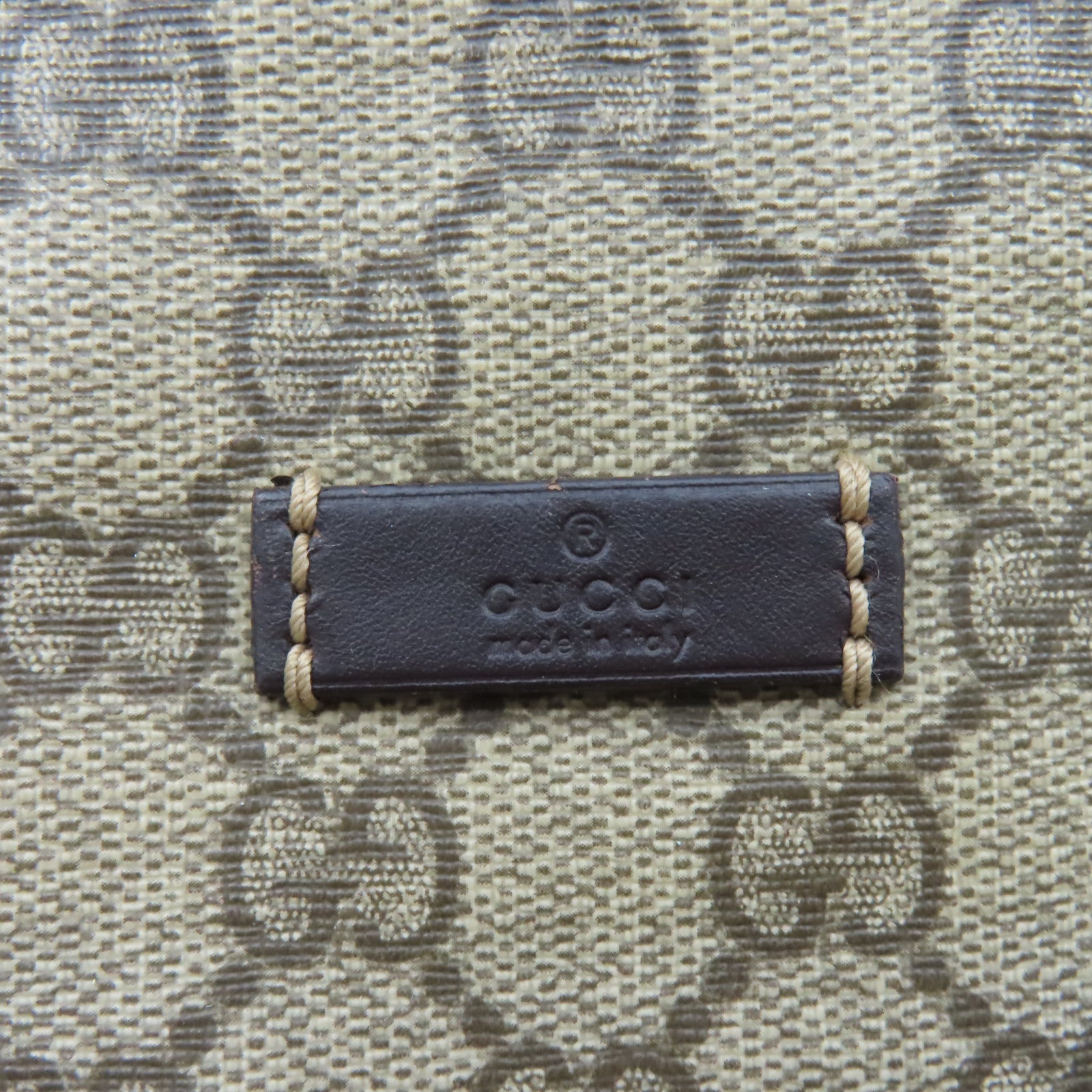 GUCCI 塗層帆布Shoulder Bag肩背袋啡色