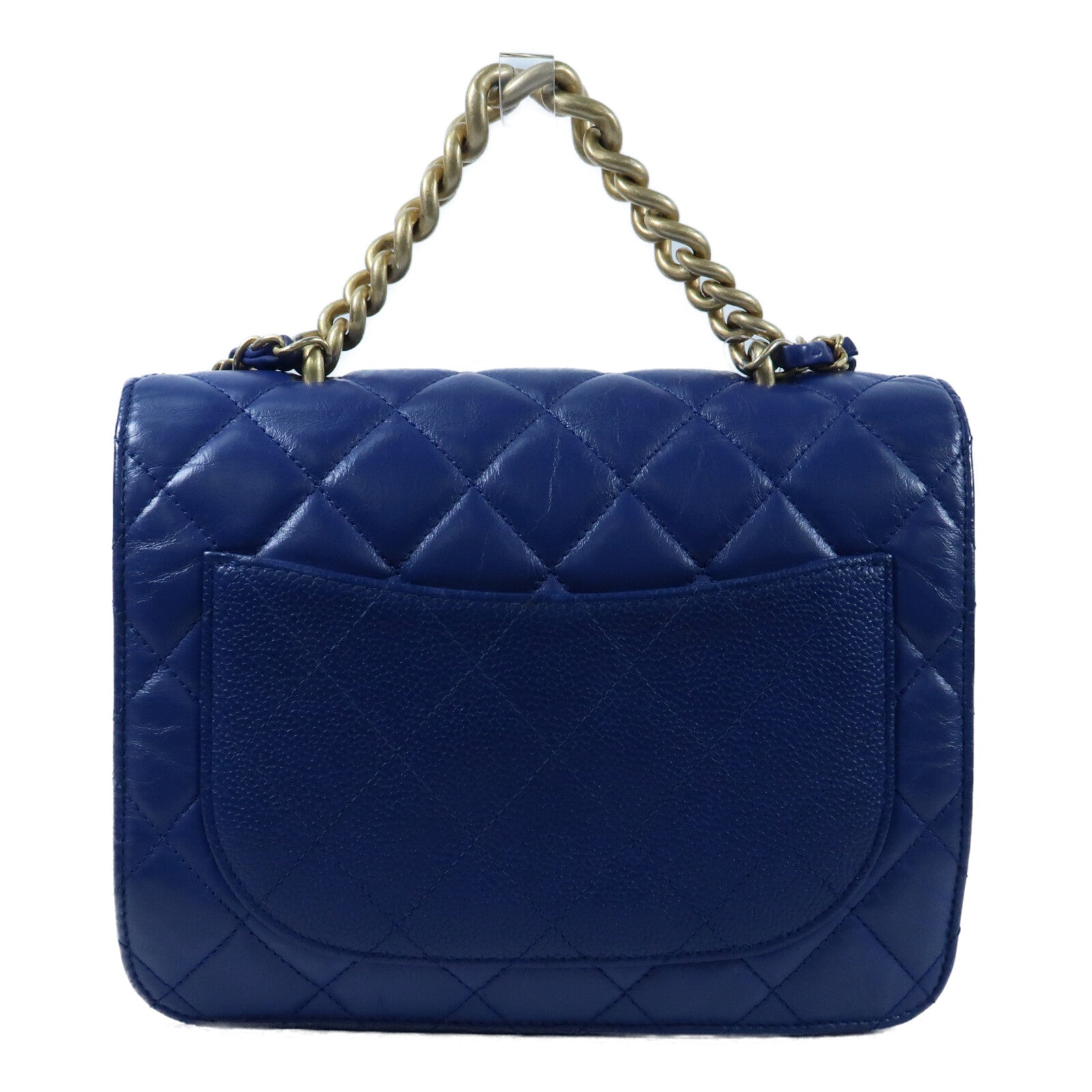CHANEL 【激減優惠】牛皮皮革2 Way Shoulder Bag金扣鏈帶手挽肩背兩用袋