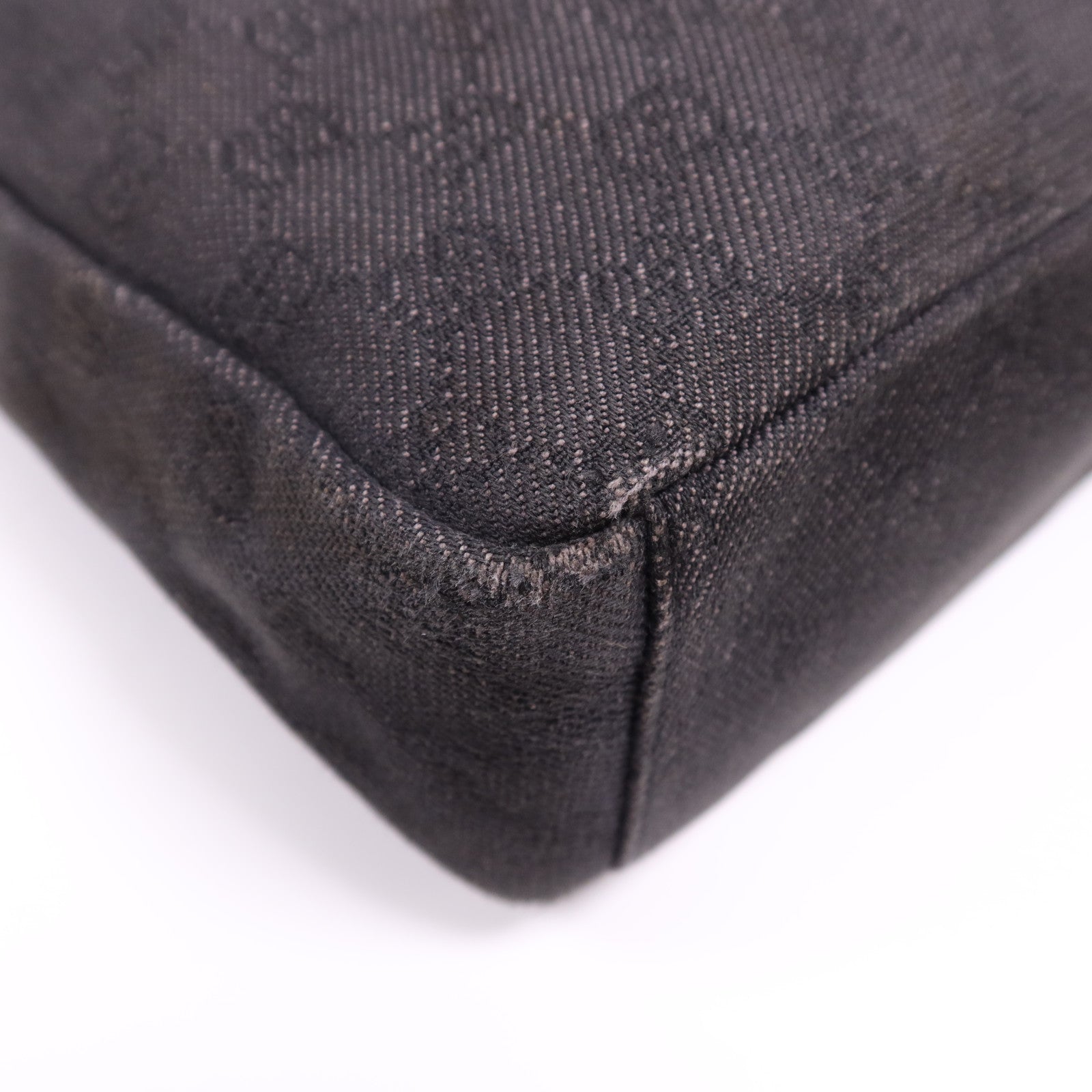 GUCCI 帆布Shoulder Bag銀扣肩背袋