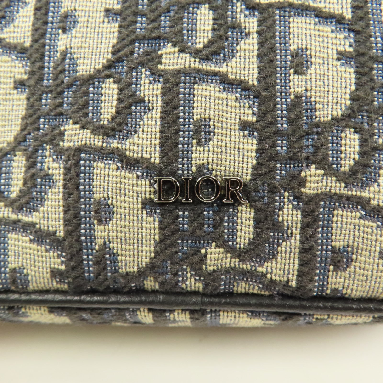 Dior Oblique帆布Mini Safari Messenger Bag銀扣肩背袋