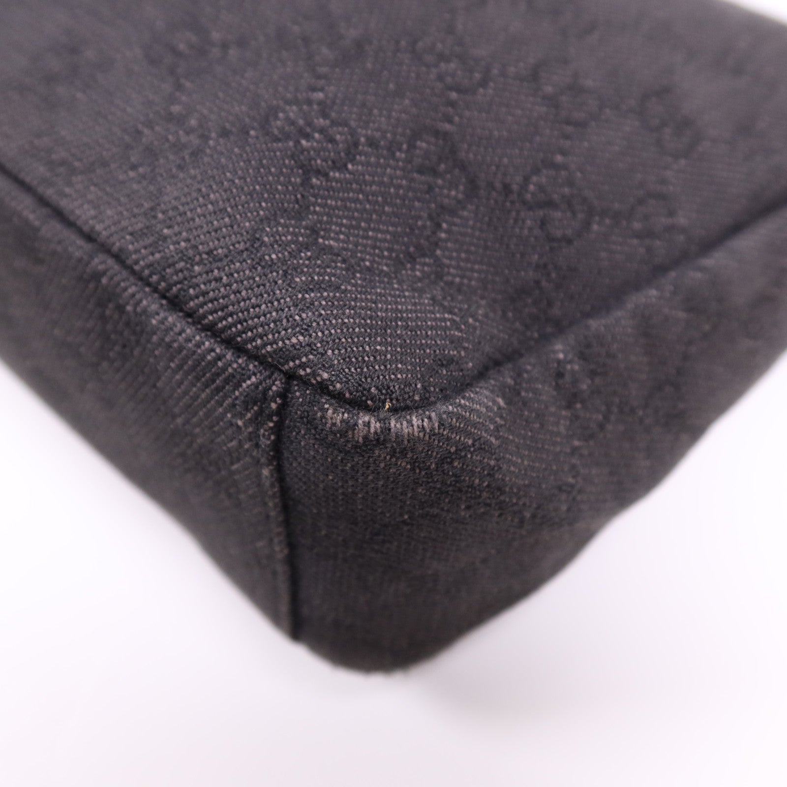 GUCCI 帆布Shoulder Bag銀扣肩背袋