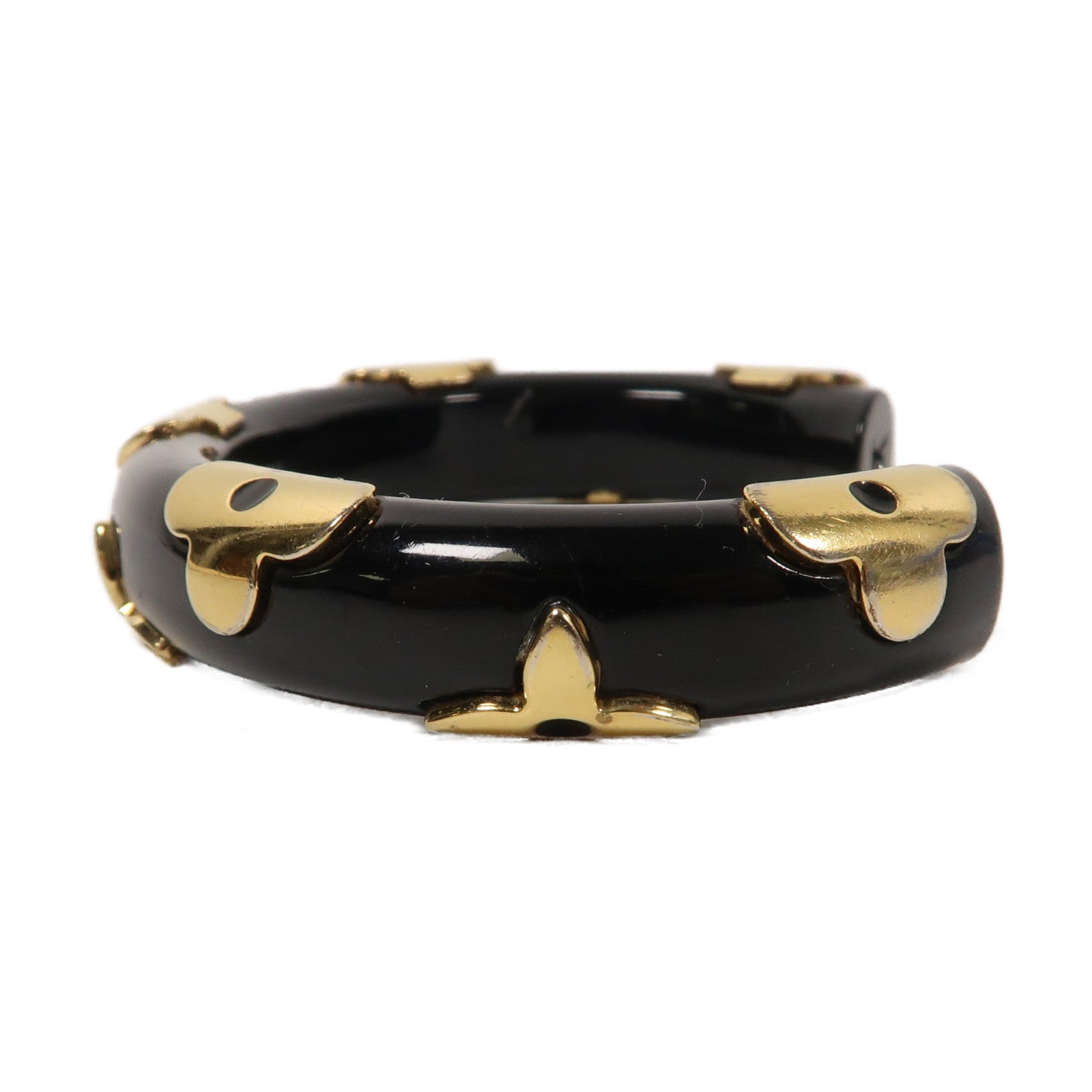 LOUIS VUITTON PVC Daily Monogram Bangle手鐲黑色/金色