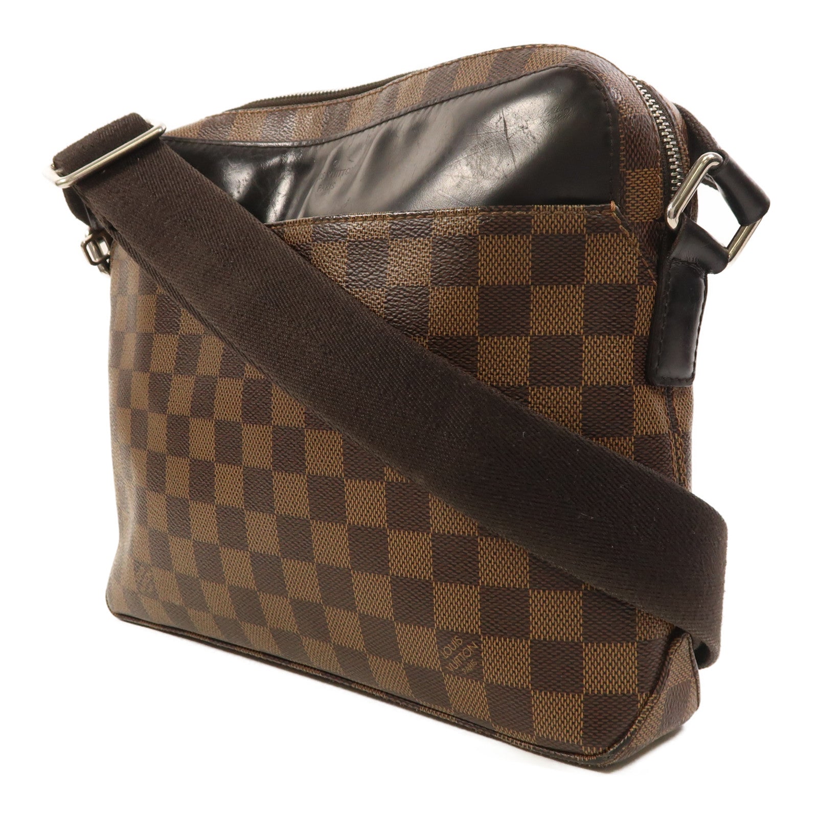 LOUIS VUITTON 【激減優惠】Damier Jake Messenger PM銀扣肩背袋