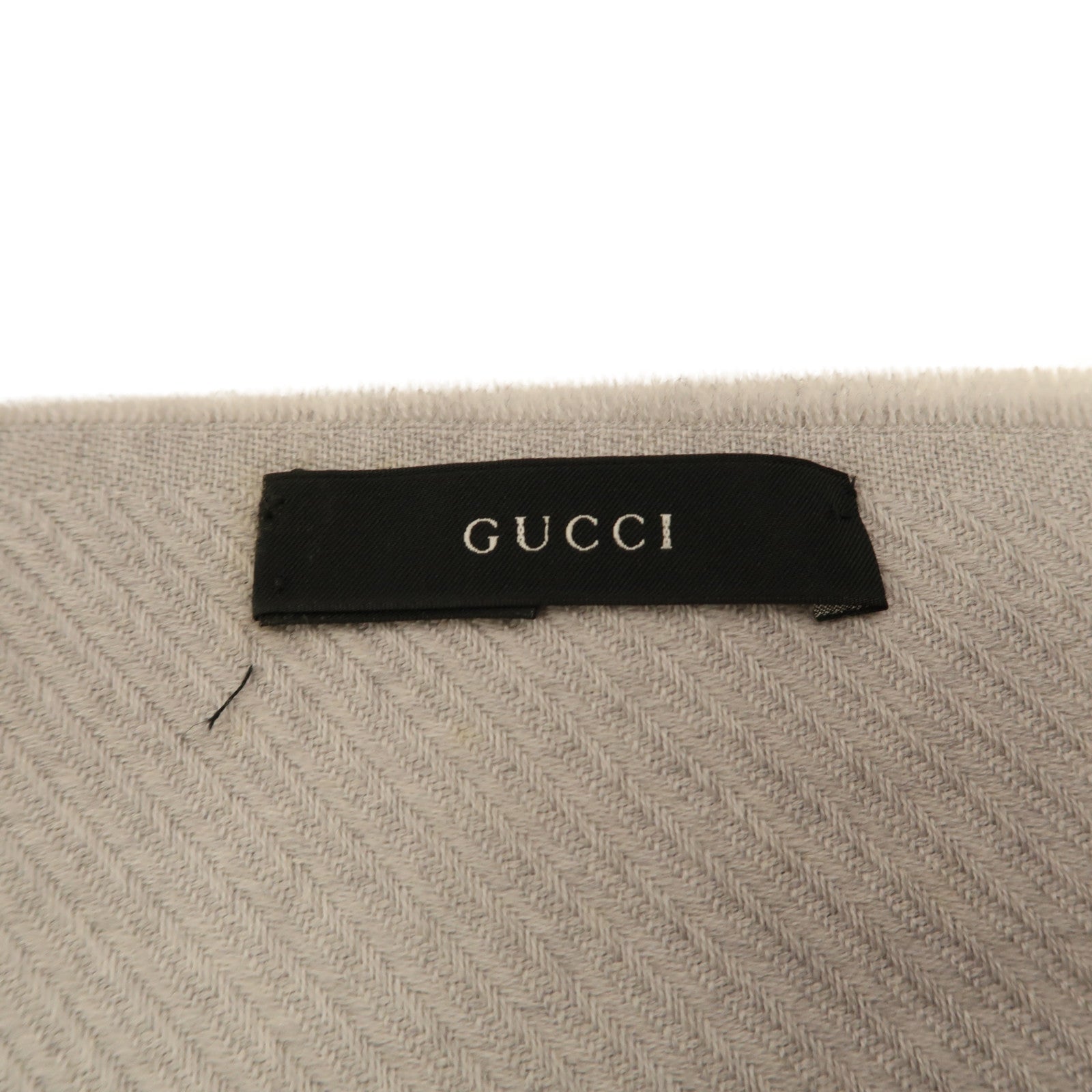 GUCCI 羊毛/絲質Scarf圍巾粉紅色/灰色