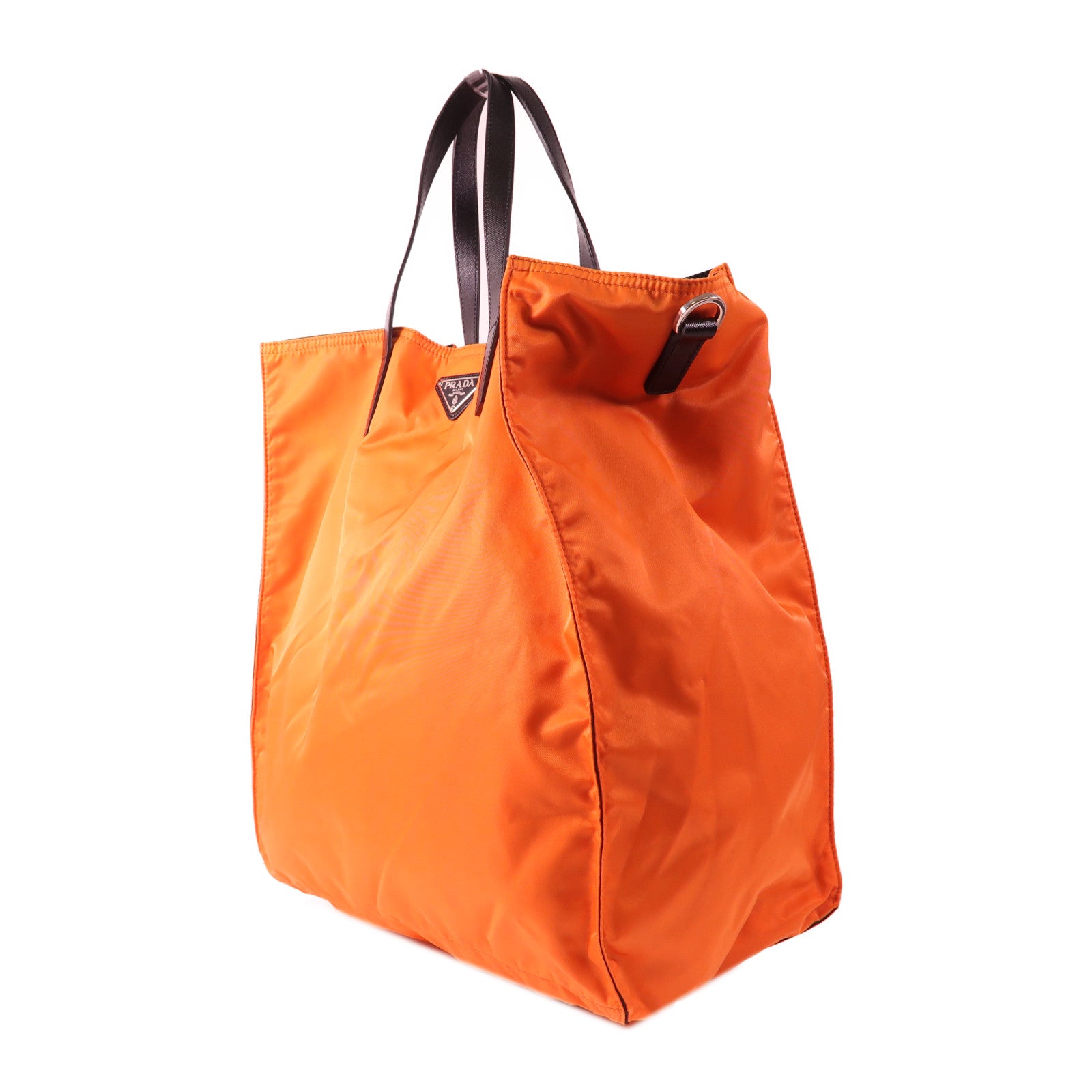 PRADA 尼龍2 Way Shoulder銀扣手挽肩背兩用袋