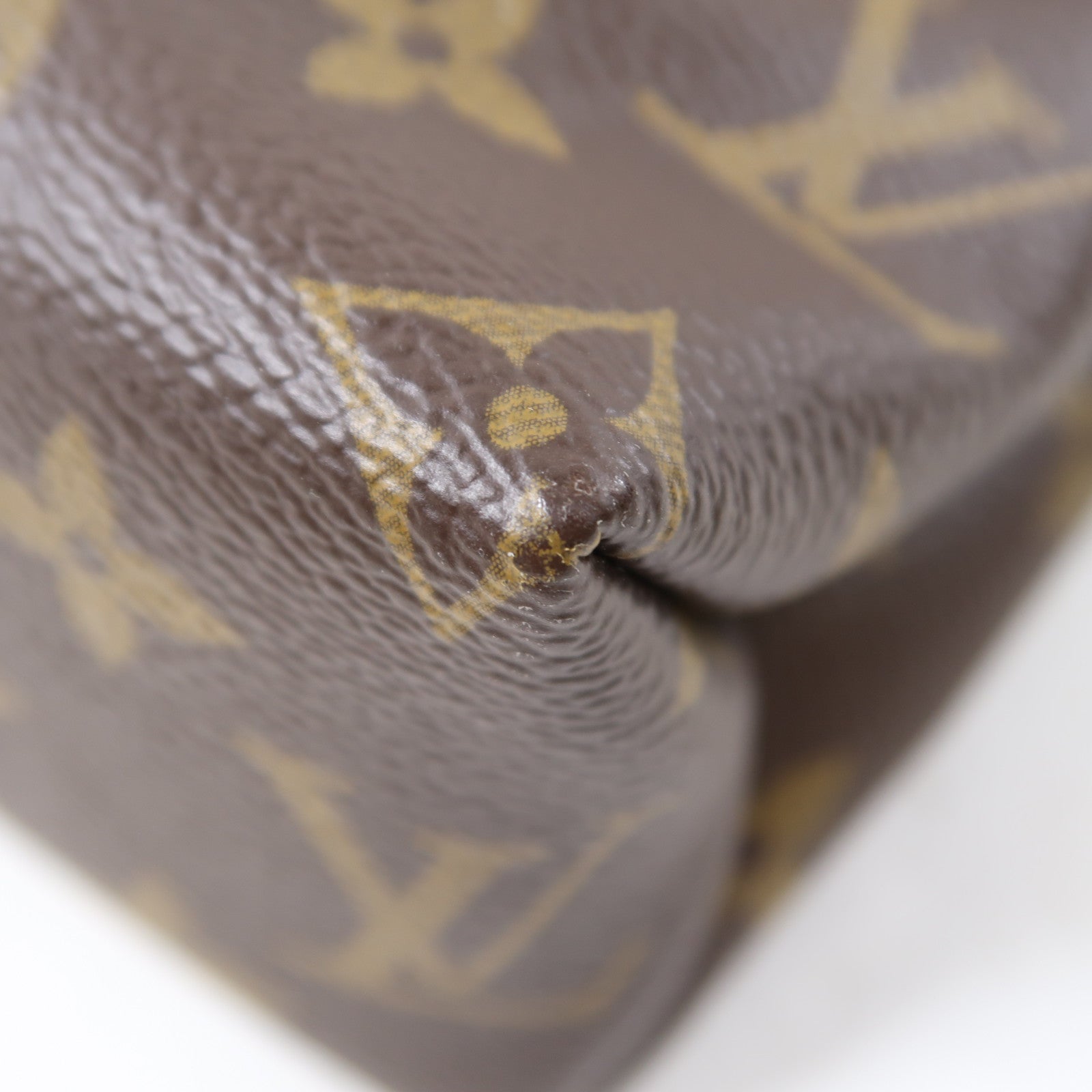 LOUIS VUITTON Monogram Saint Placide金扣肩背袋啡色/紅色