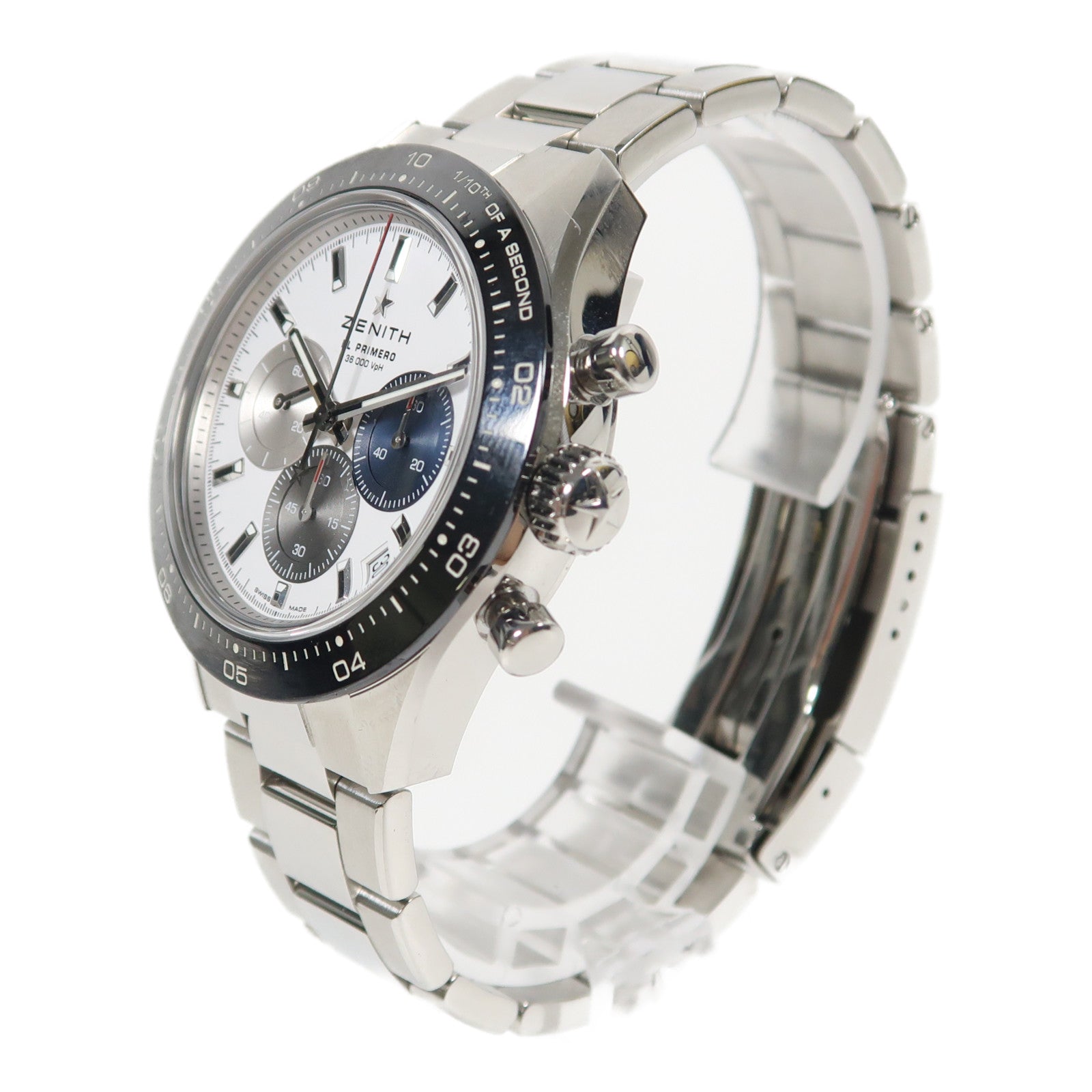 ZENITH Chronomaster El Primero Sport不鏽鋼手錶自動機芯白色