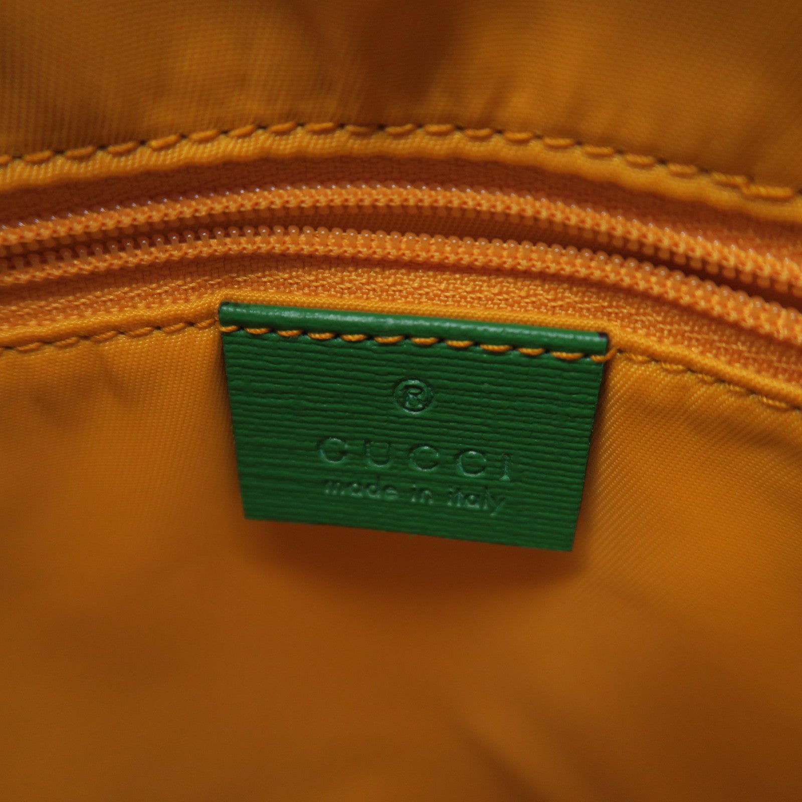 GUCCI 【清倉大減價】塗層帆布Backpack銀扣背包啡色/綠色/橙色