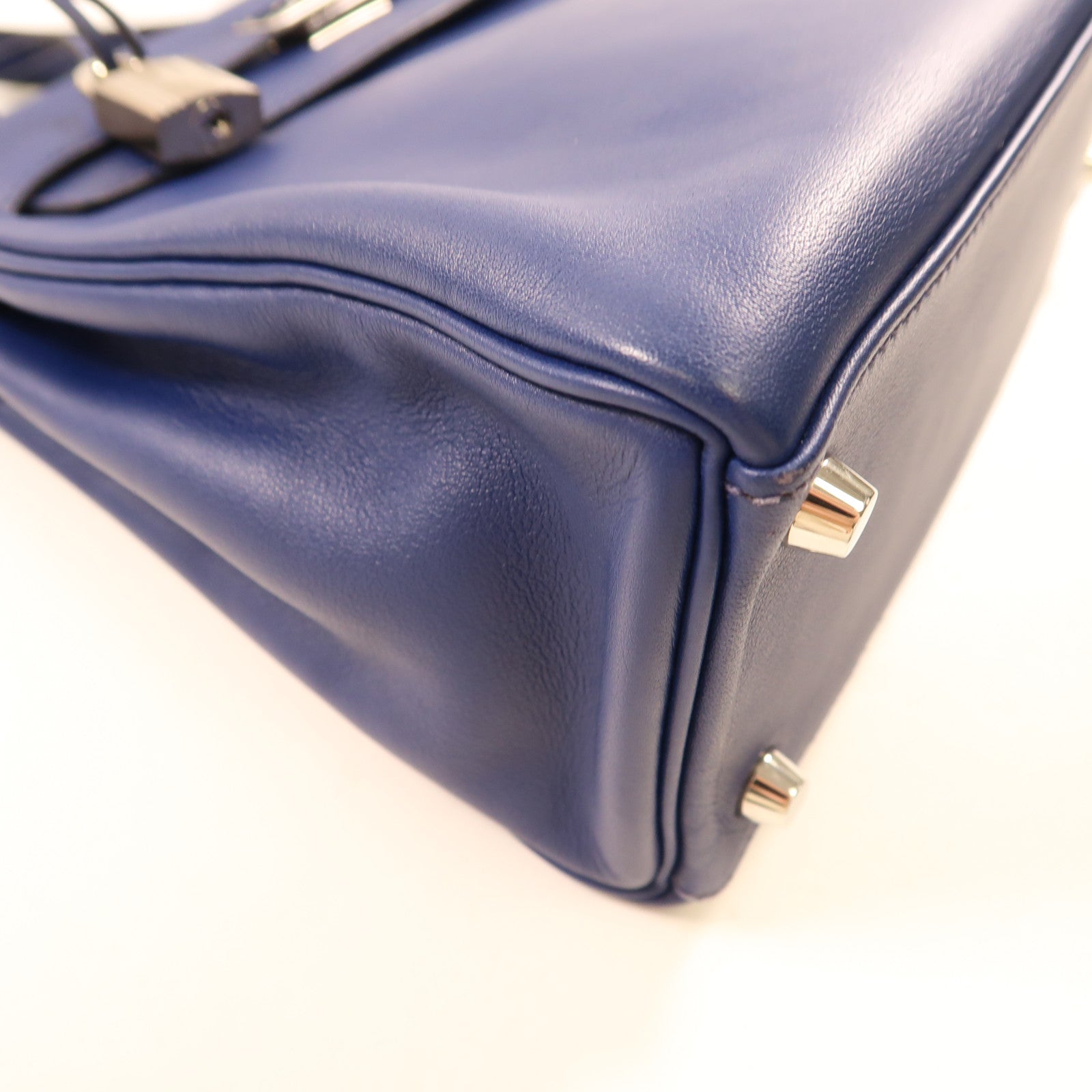 HERMES 【激減優惠】Swift皮革Kelly 25銀扣手挽肩背兩用袋73 Bleu Saphir/藍寶石
