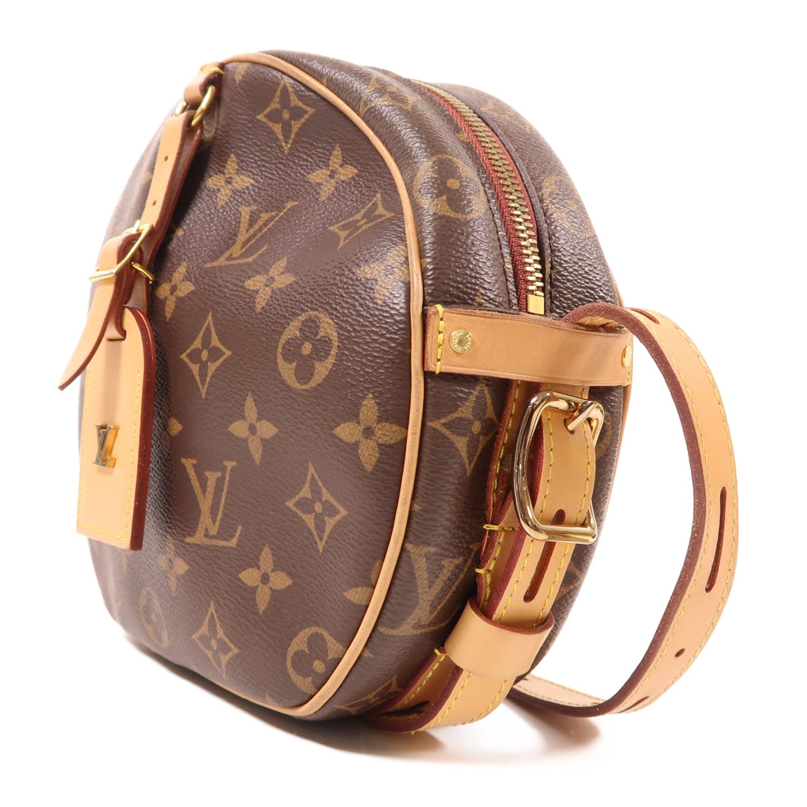 LOUIS VUITTON Monogram Boite Chapeau Souple金扣肩背袋