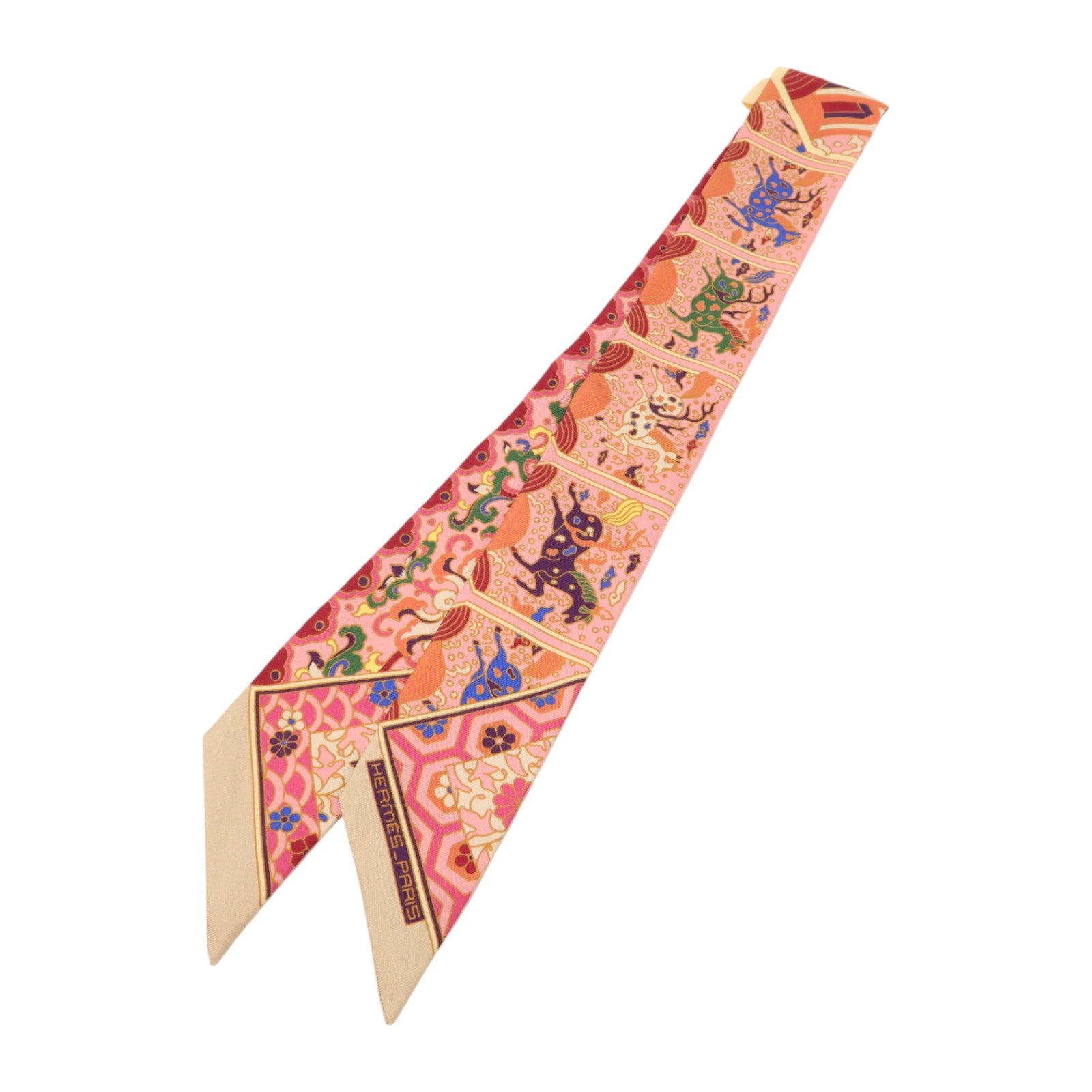 HERMES 絲質Twilly絲巾