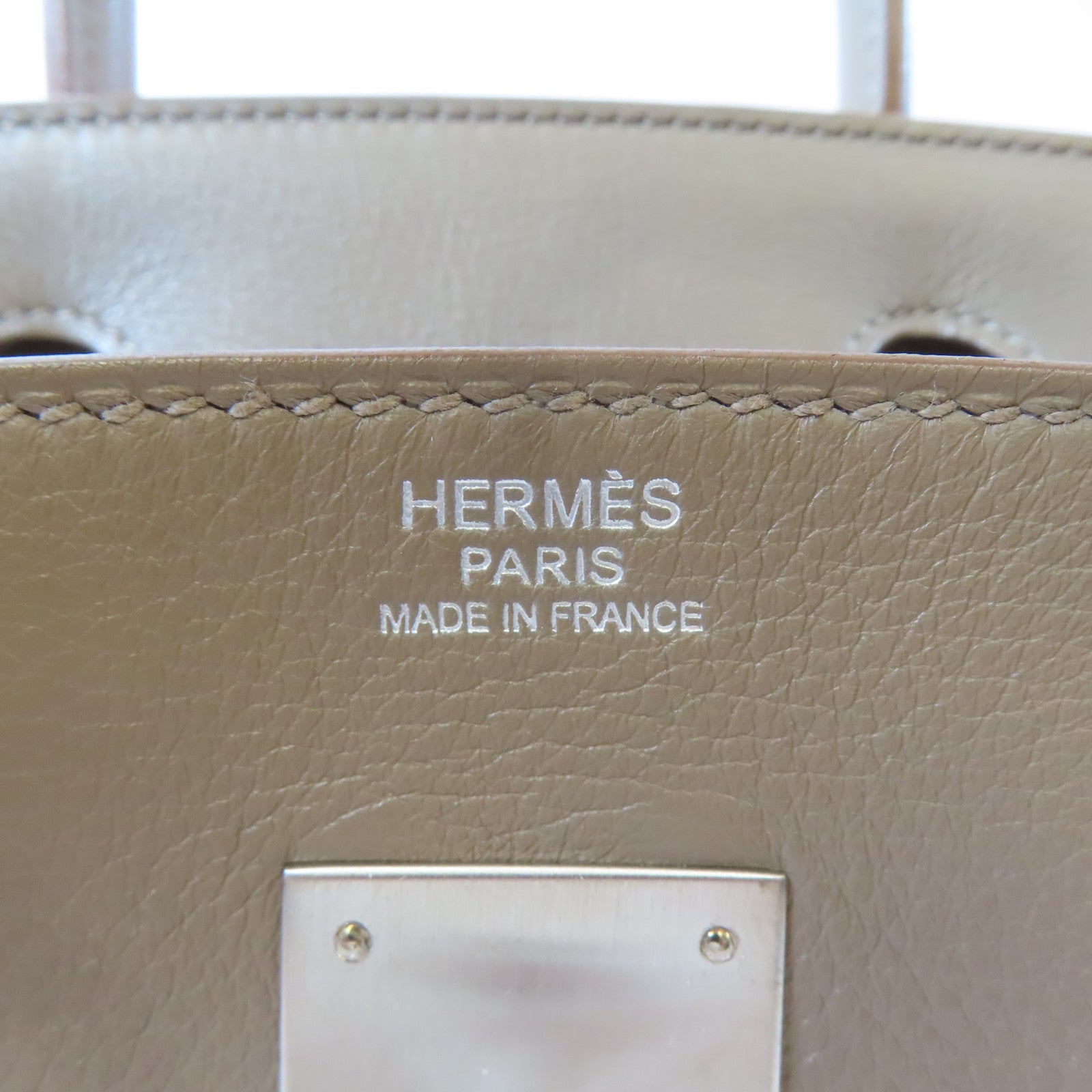 HERMES 【激減優惠】Swift皮革Birkin 30銀扣手挽袋Rose Jaipur/蜜桃紅色/Etoupe/大象灰色