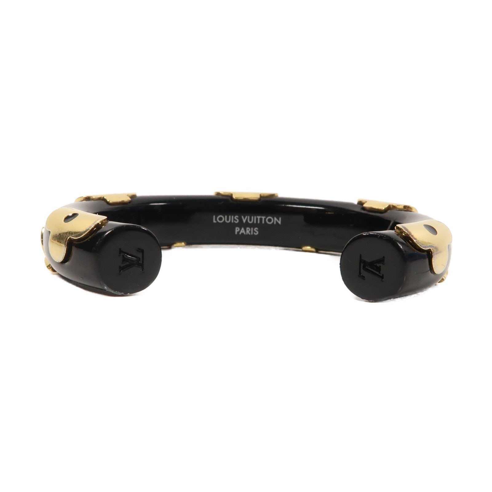 LOUIS VUITTON PVC Daily Monogram Bangle手鐲黑色/金色