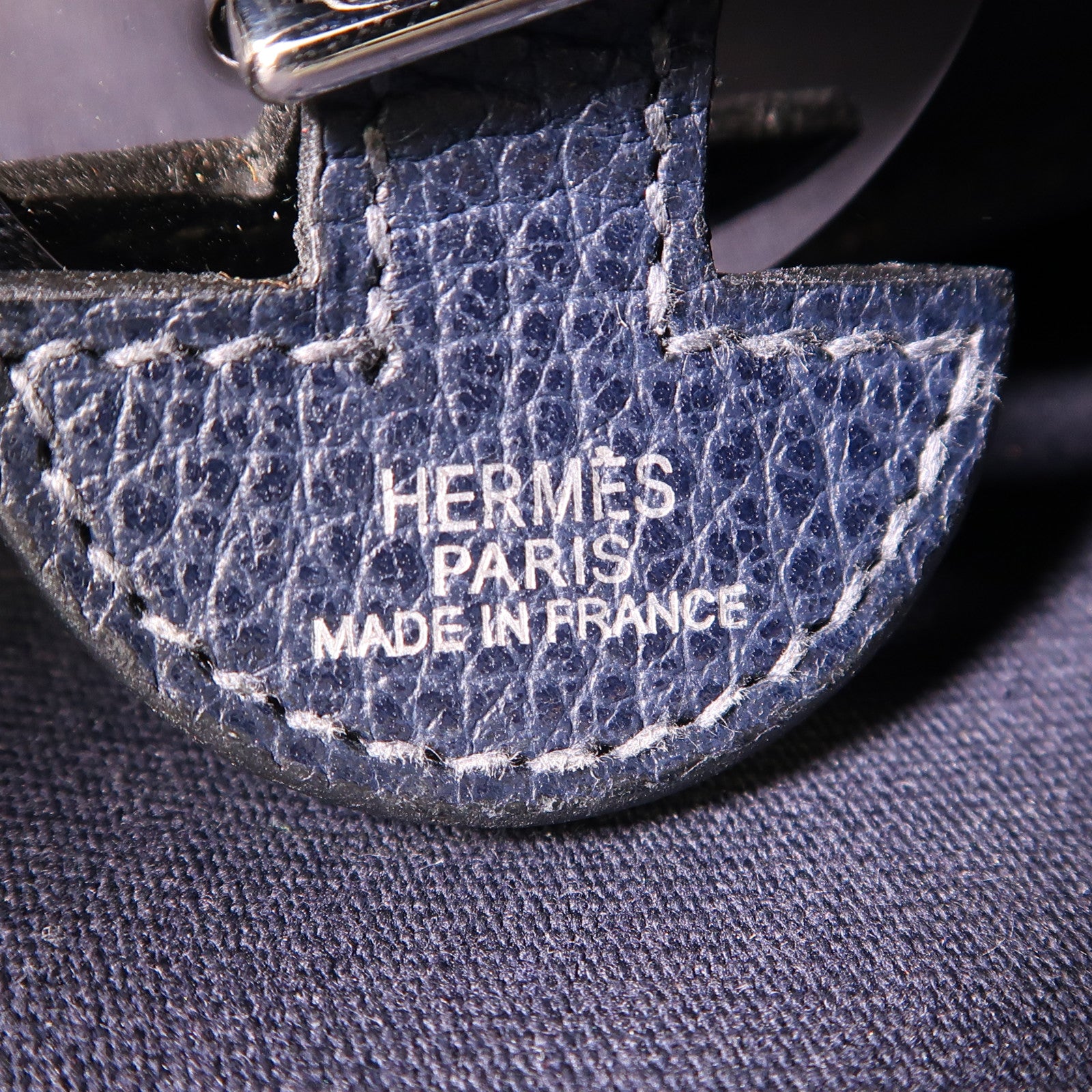 HERMES 牛皮皮革/帆布Colorado PM銀扣肩背袋
