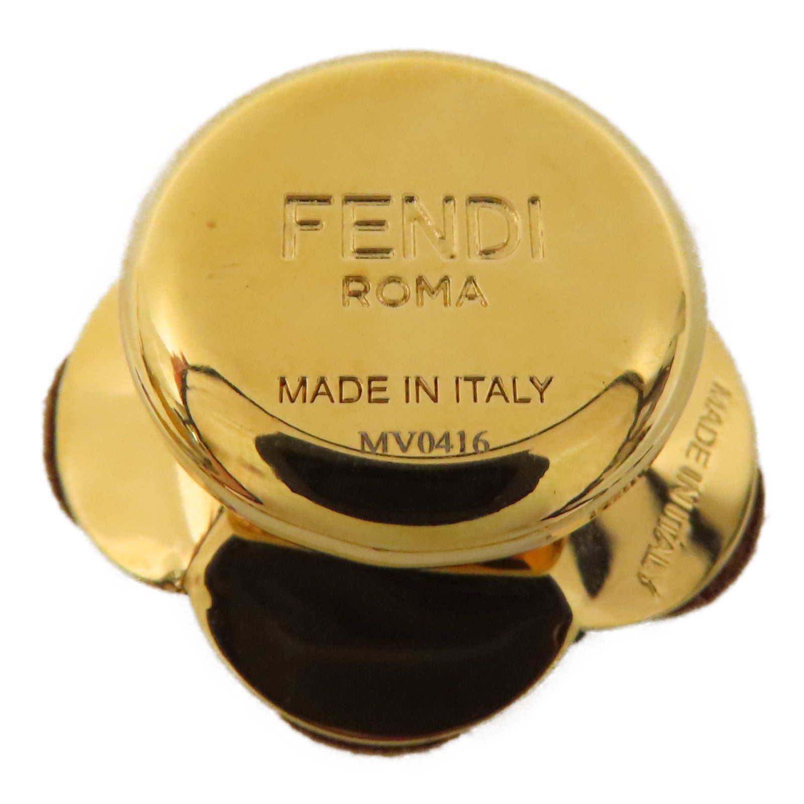FENDI 【激減優惠】金屬/皮革Brooch胸針