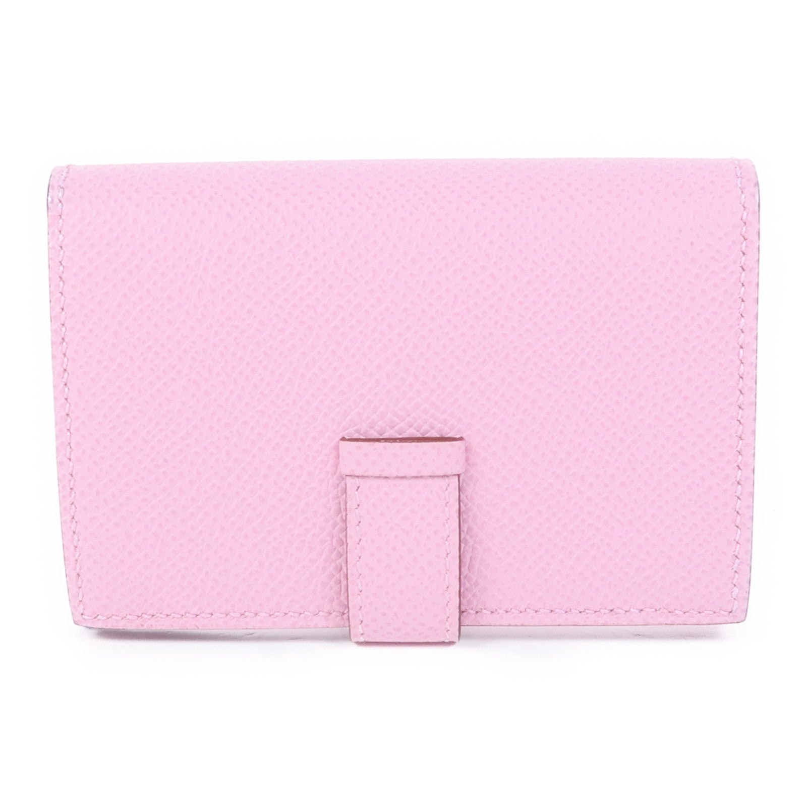 HERMES Epsom皮革Bearn Mini Wallet錢包Mauve Pale