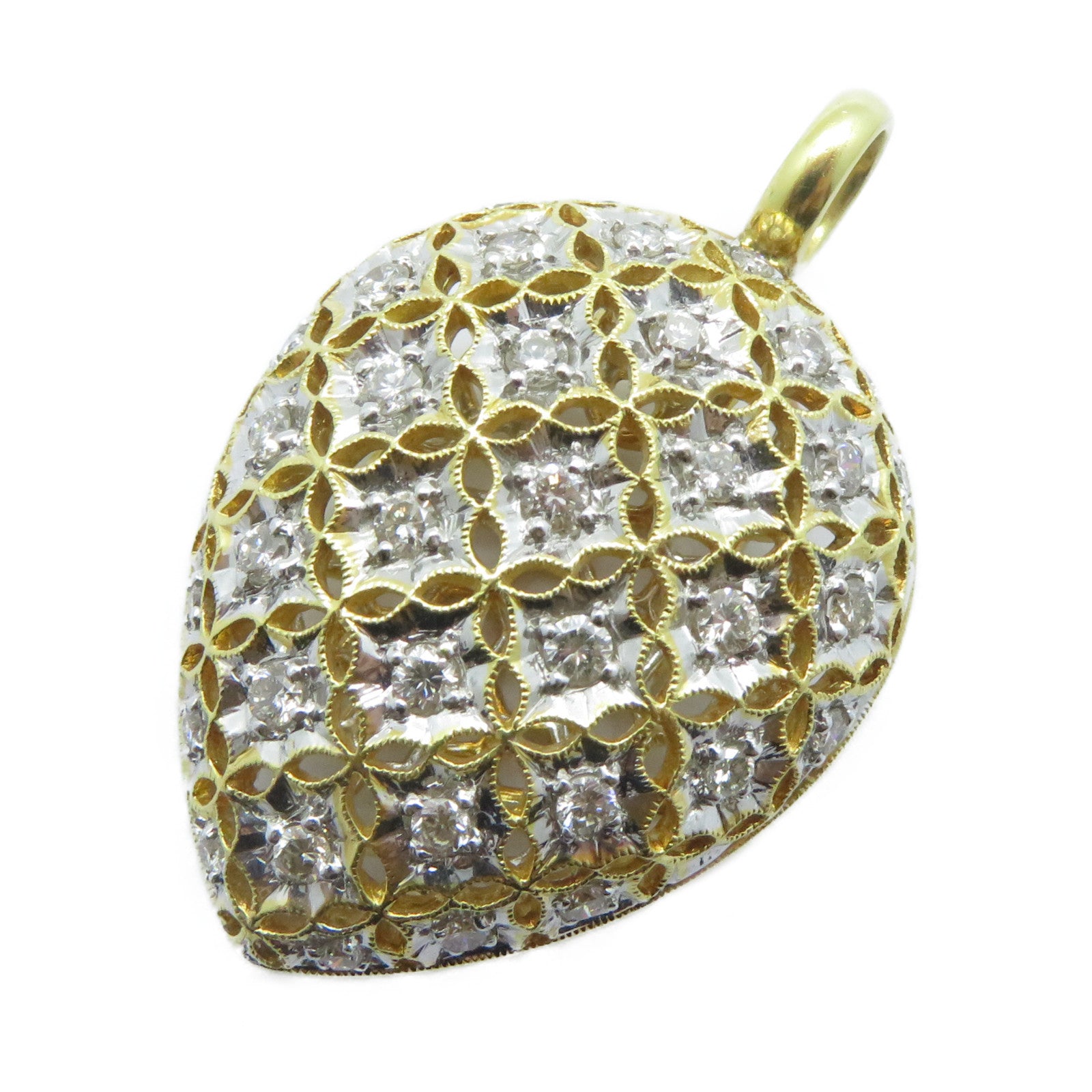 JEWELRY 【激減優惠】18K黃金Diamond Pendant Top 2.00ct鑽石吊墜