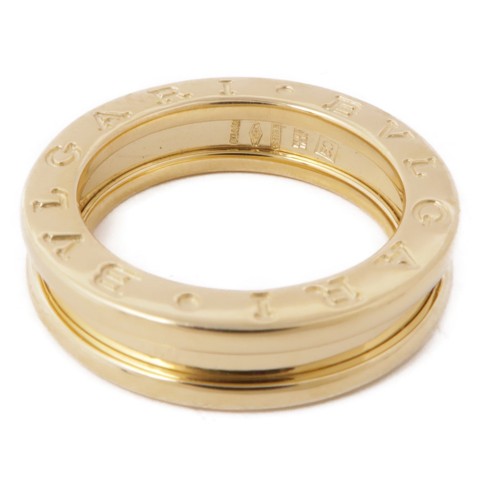 BVLGARI 18K黃金B-zero1 XS戒指Bvlgari#50/US#5.25