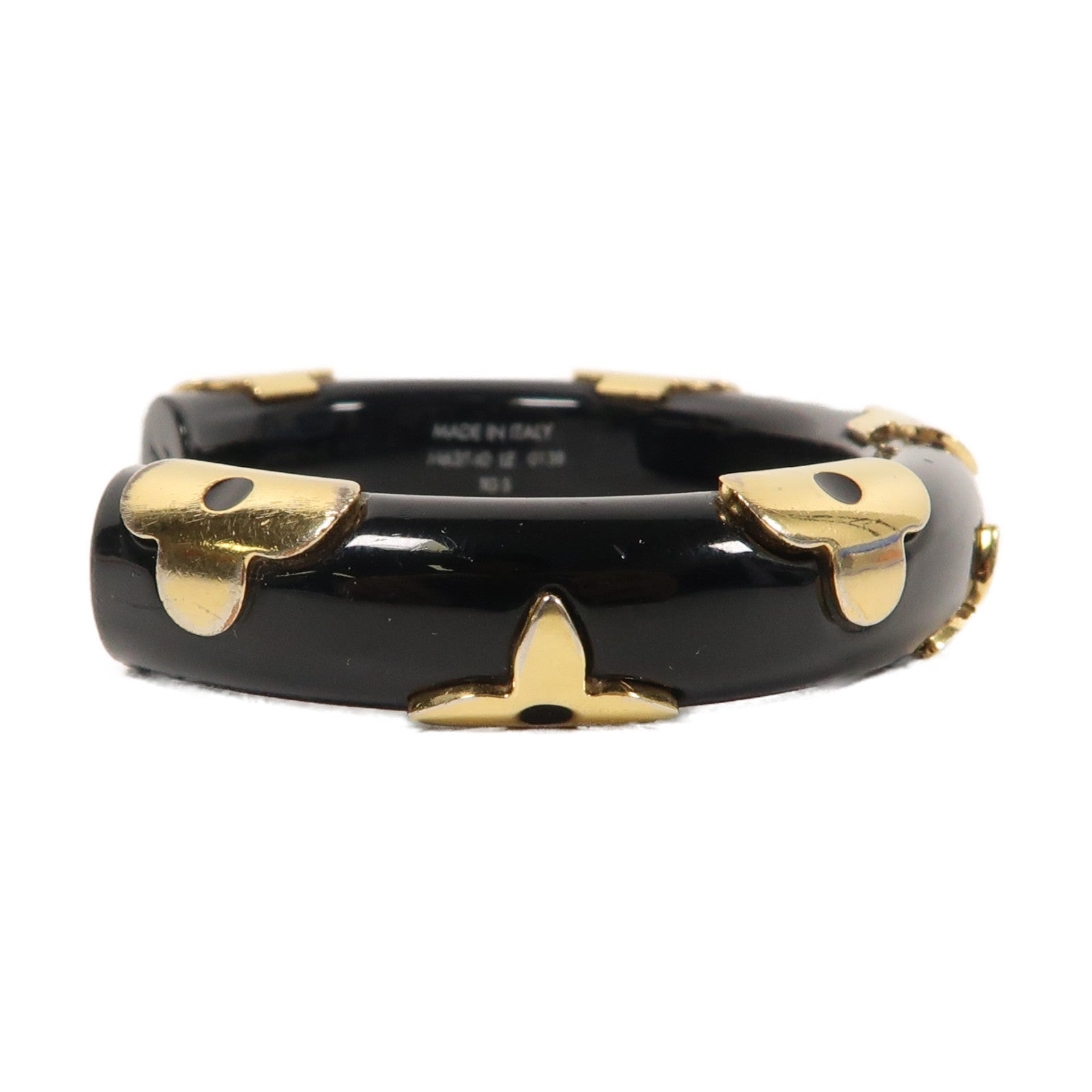 LOUIS VUITTON PVC Daily Monogram Bangle手鐲黑色/金色