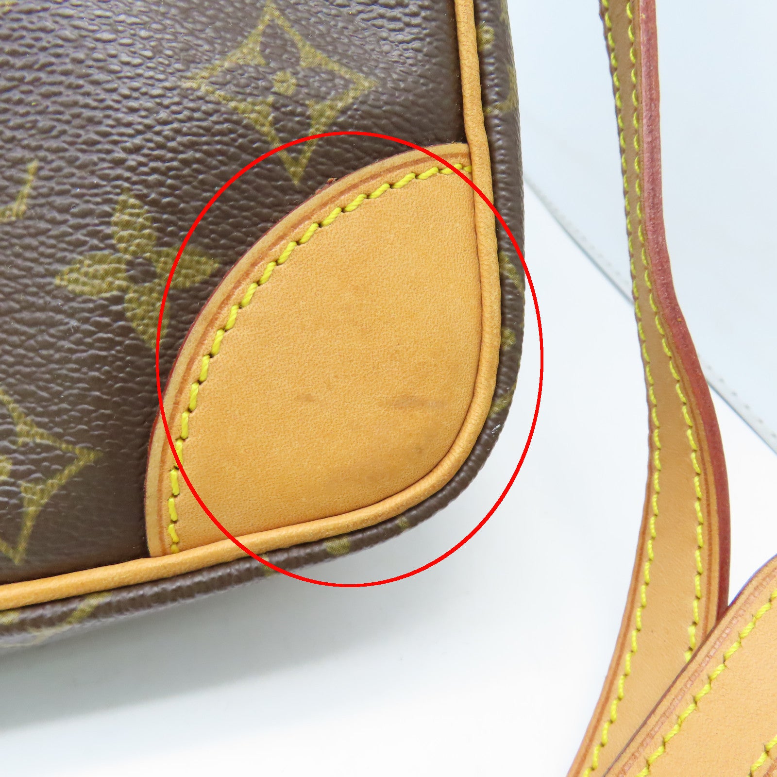 LOUIS VUITTON Monogram Trocadero 27金扣肩背袋啡色