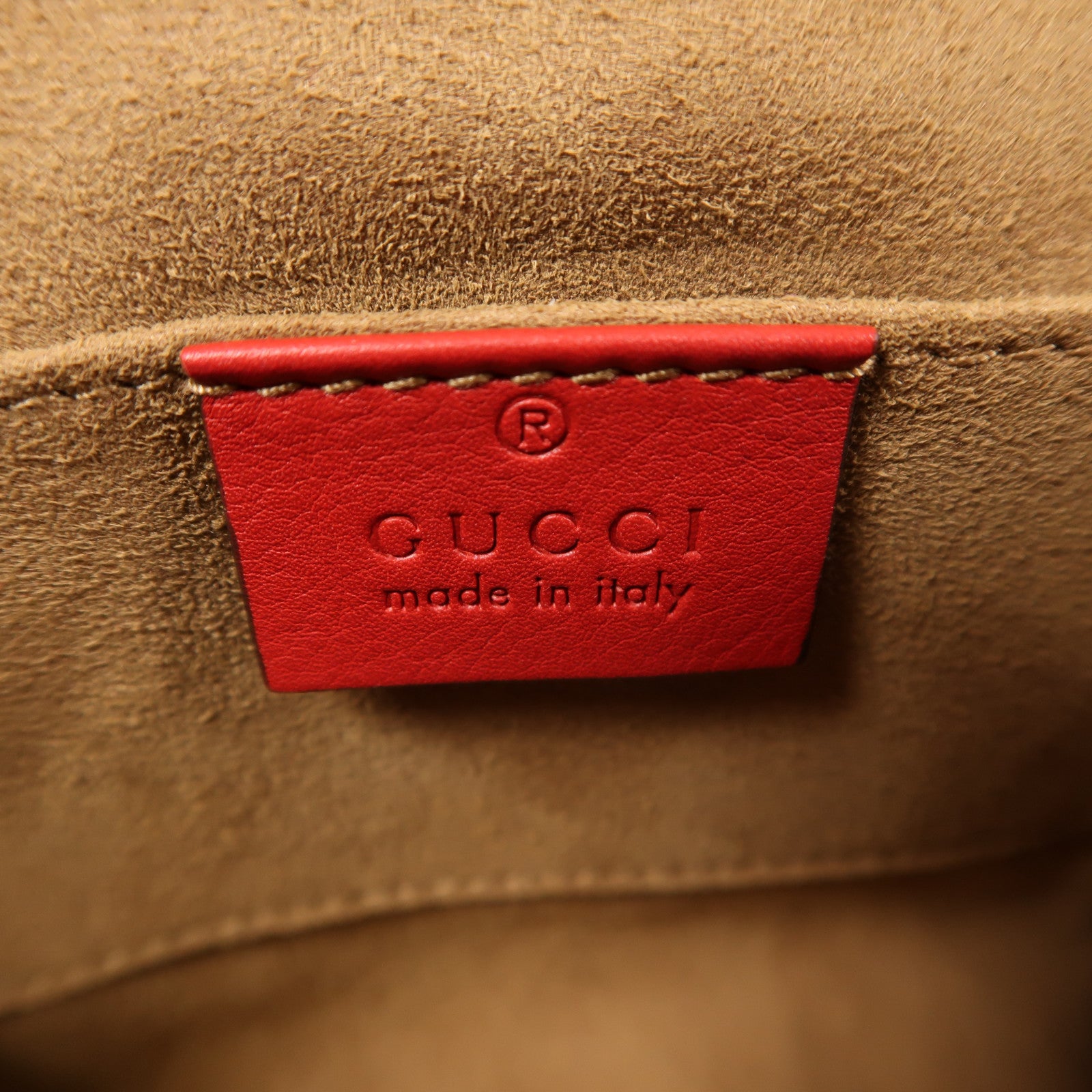 GUCCI 塗層帆布Padlock金扣鏈帶肩背袋