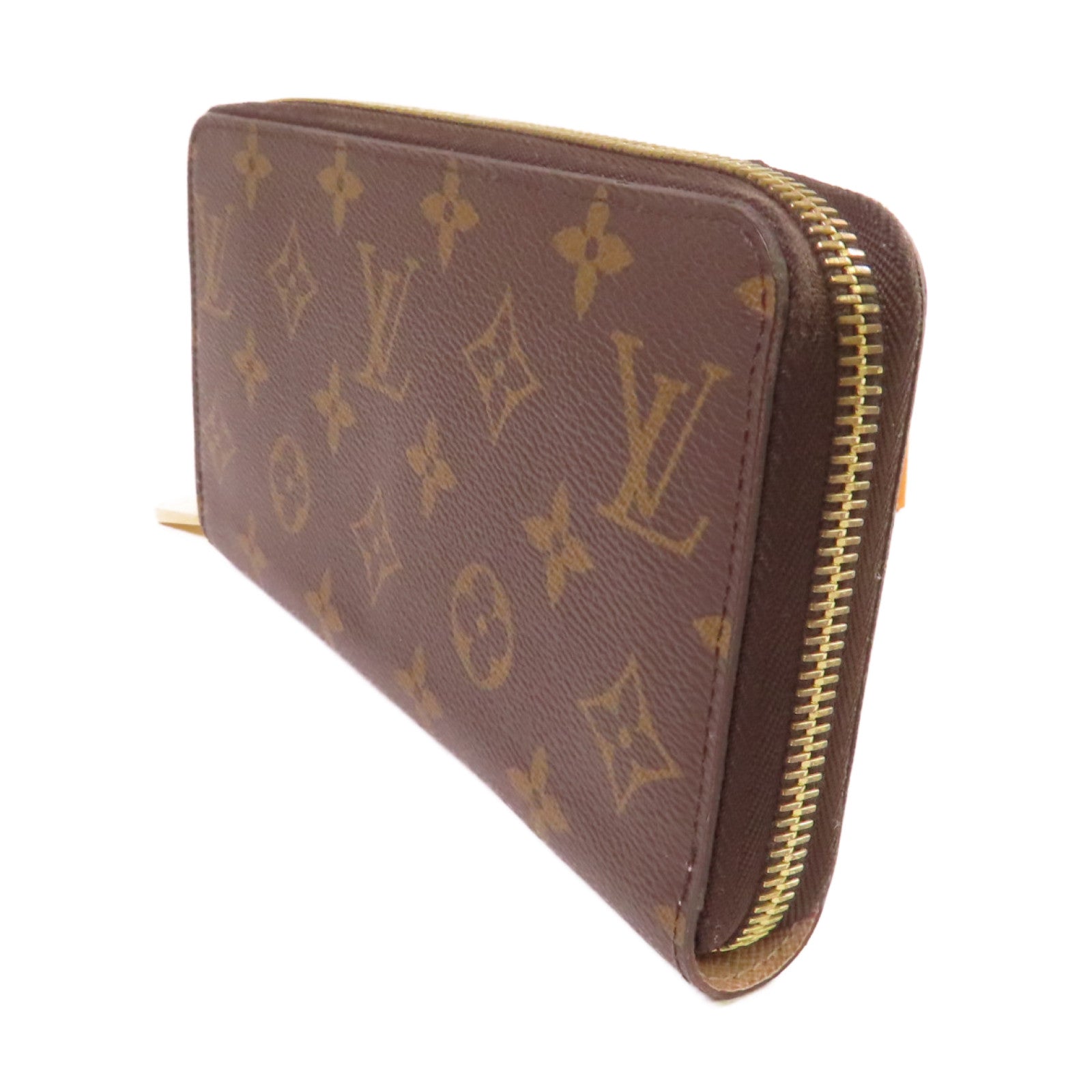 LOUIS VUITTON Monogram Zippy Long Wallet金扣拉鏈長錢包啡色
