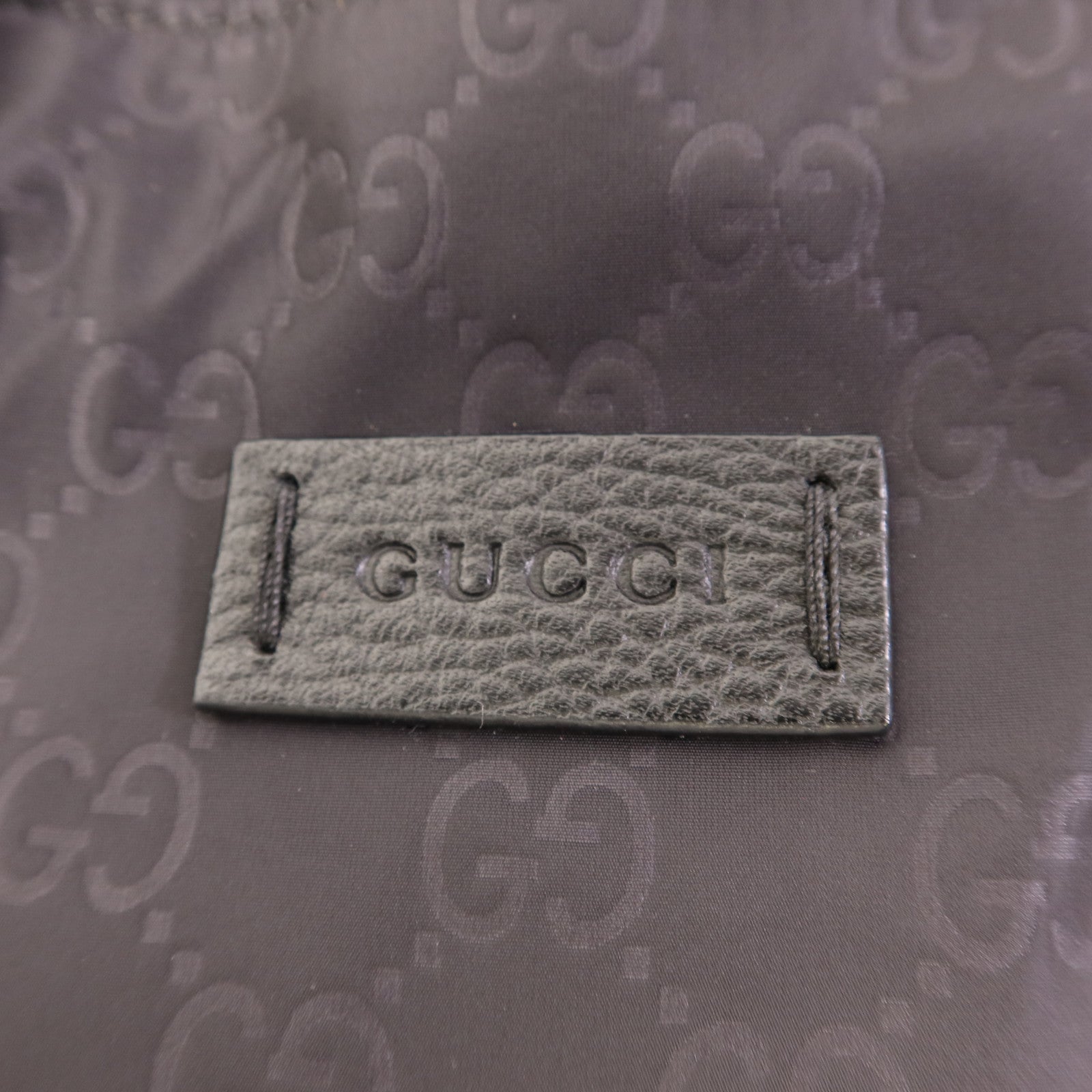 GUCCI 尼龍Shoulder Tote銀扣肩背袋/手挽袋