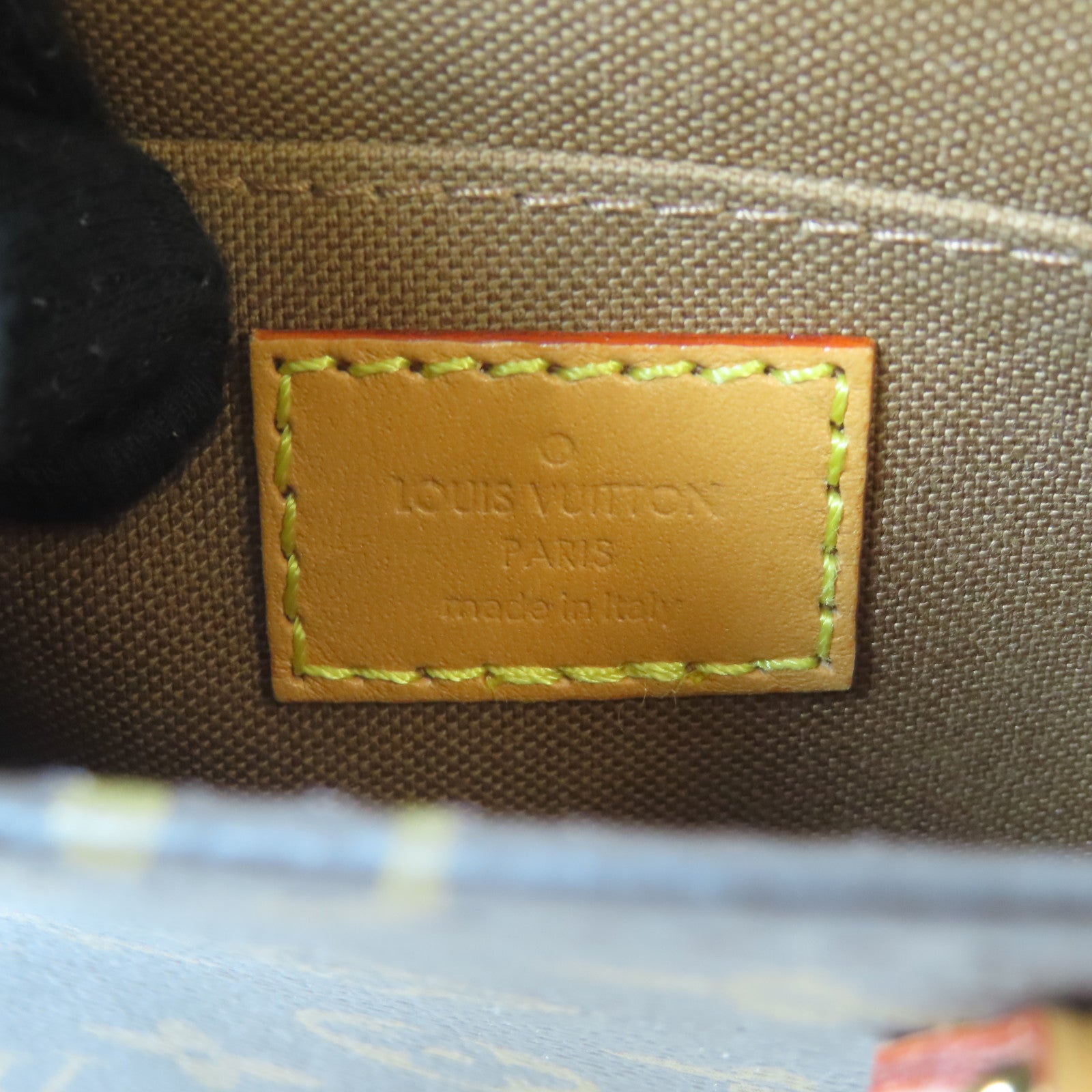 LOUIS VUITTON Monogram Petite Sac Plat金扣手挽肩背兩用袋啡色