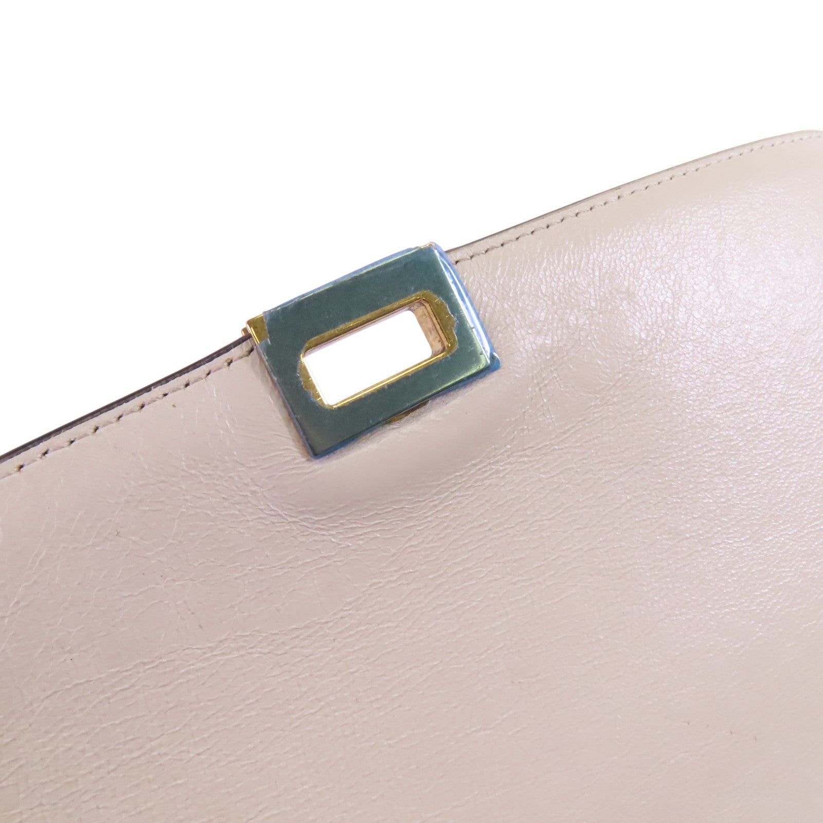 CELINE 帆布/牛皮皮革Trapeze金扣手挽肩背兩用袋