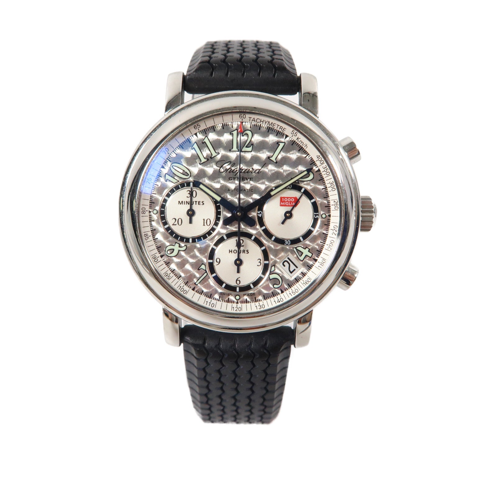 Chopard Mille Miglia Chrono不鏽鋼手錶自動機芯銀色