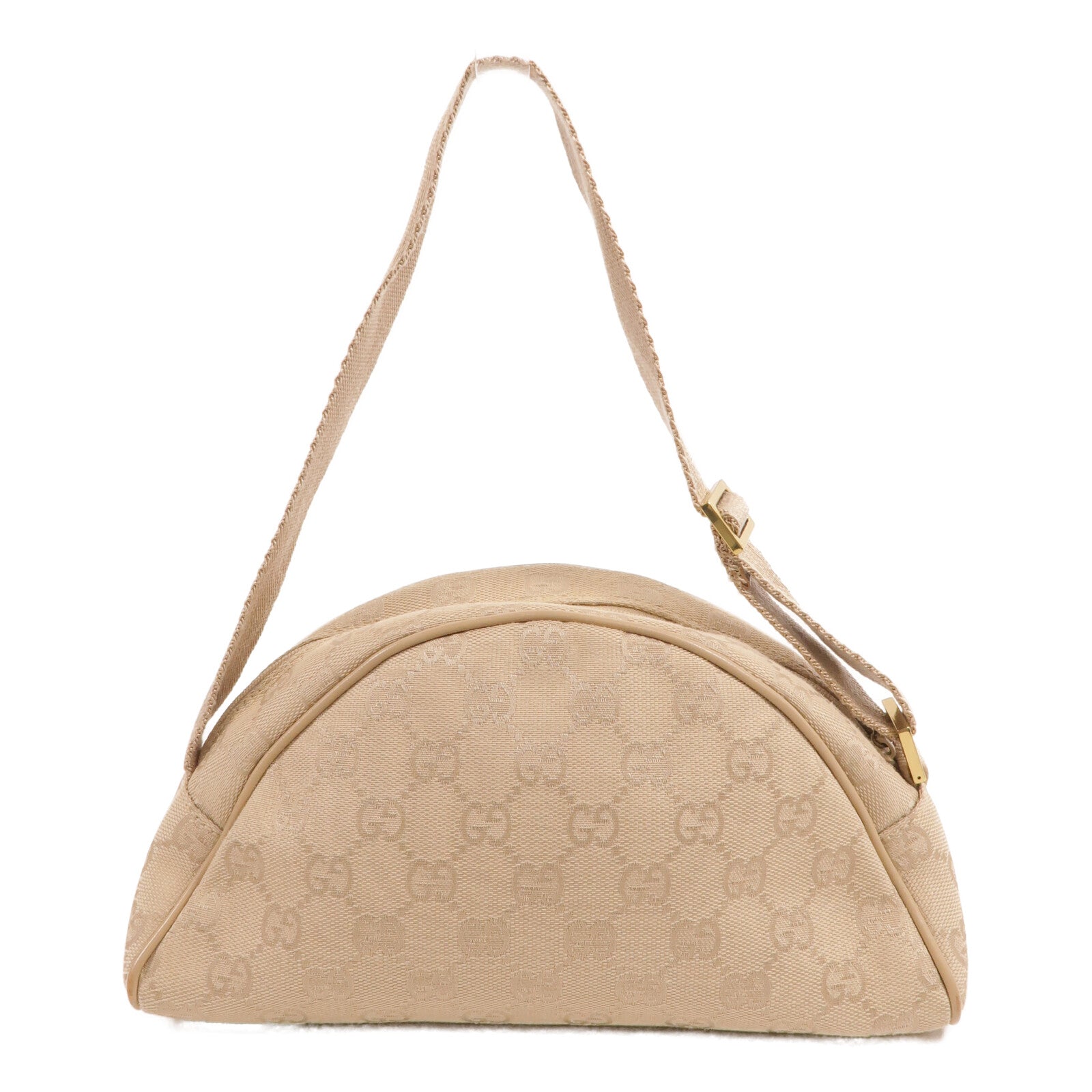 GUCCI 帆布Half Moon GG Canvas Shoulder Bag肩背袋