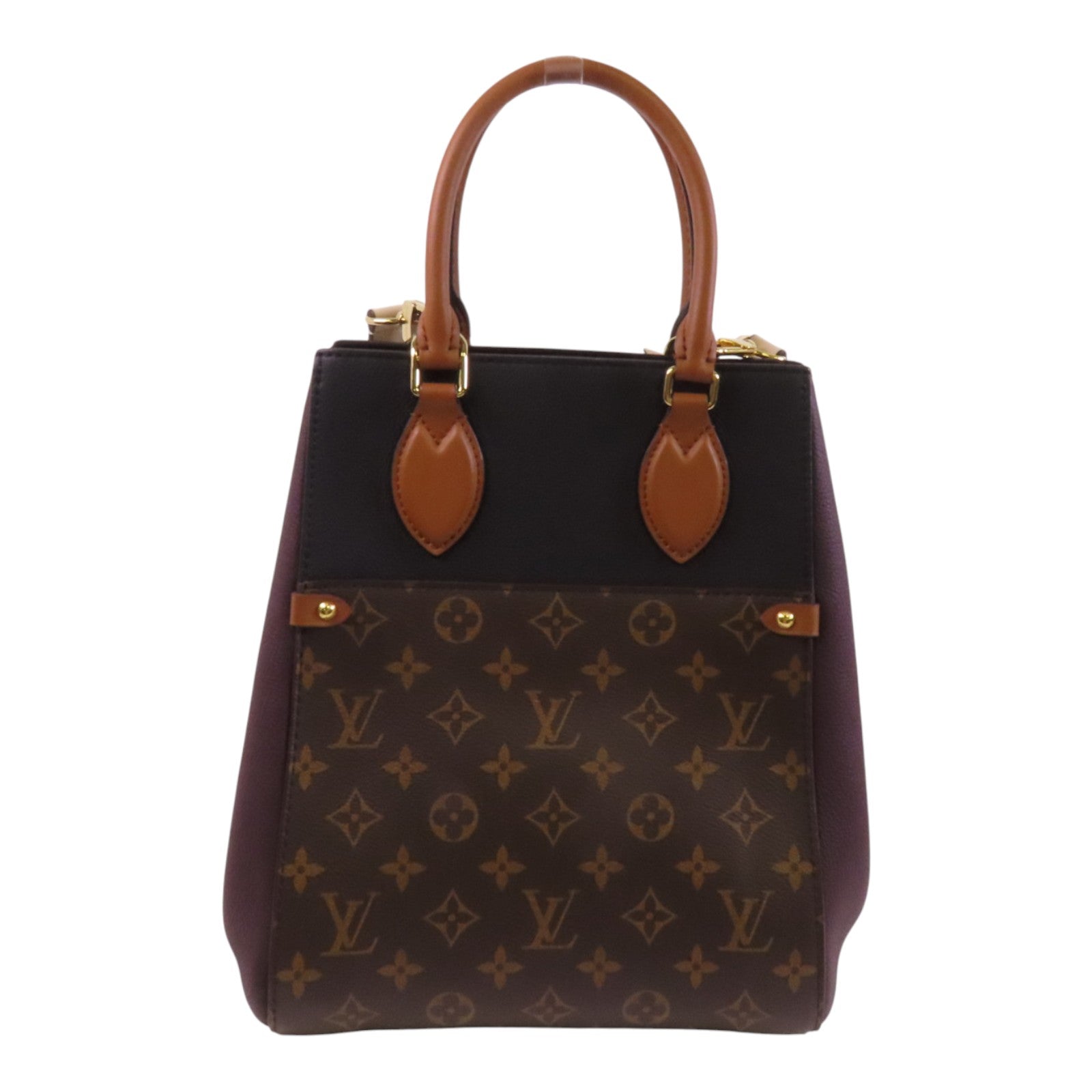 LOUIS VUITTON Monogram Fold Tote MM金扣手挽肩背兩用袋