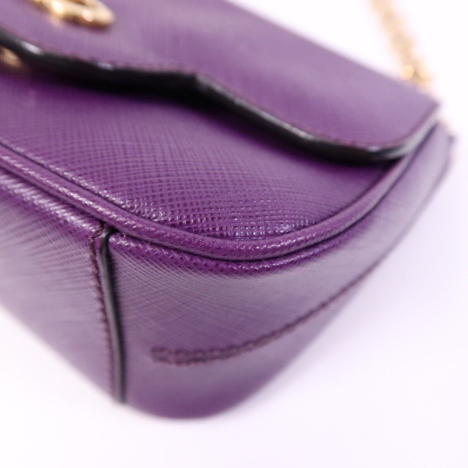 Salvatore Ferragamo 牛皮皮革Shoulder Bag金扣鏈帶手挽袋