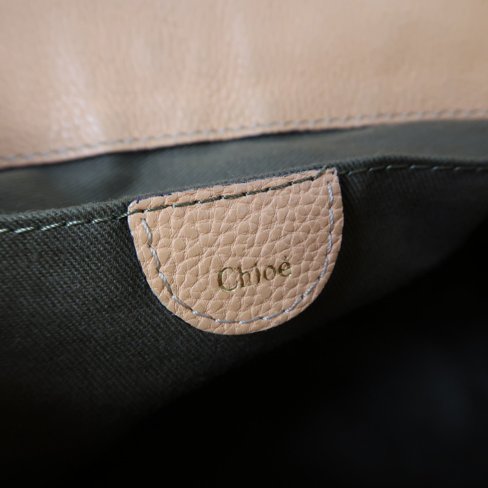 Chloe 【激減優惠】牛皮皮革Shoulder Bag金扣手挽肩背兩用袋杏黃色