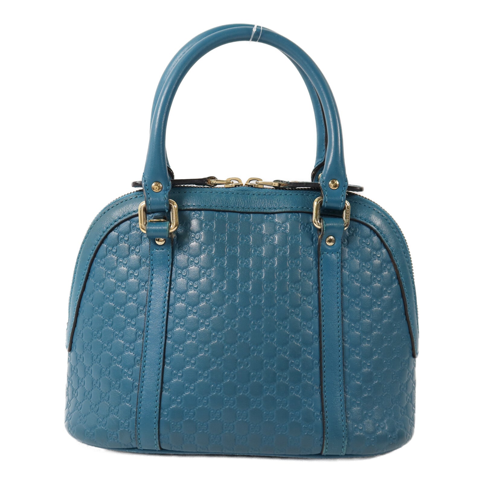 GUCCI 牛皮皮革Mini Dome金扣手挽肩背兩用袋