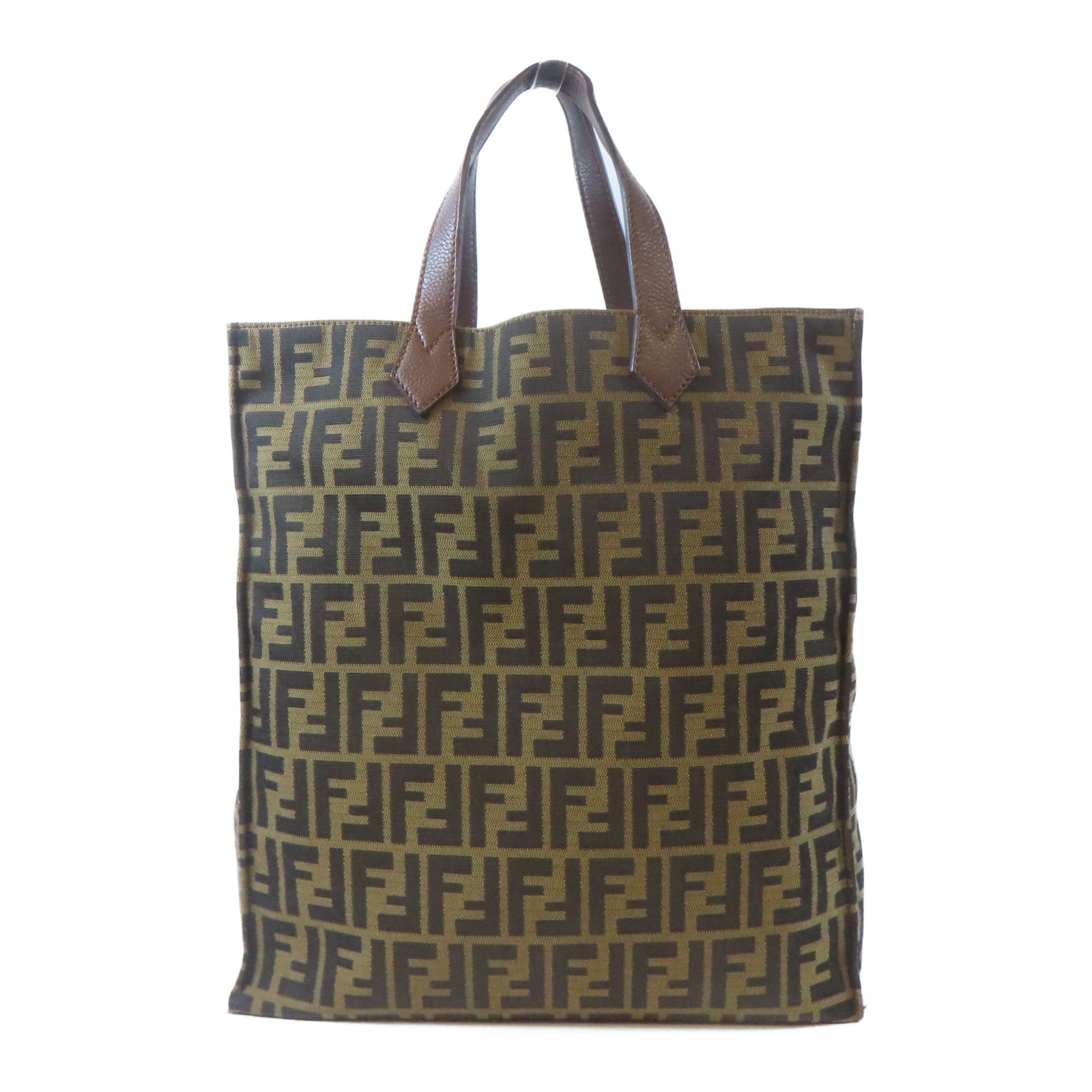 FENDI 帆布Zucca Tote Bag手挽袋啡色