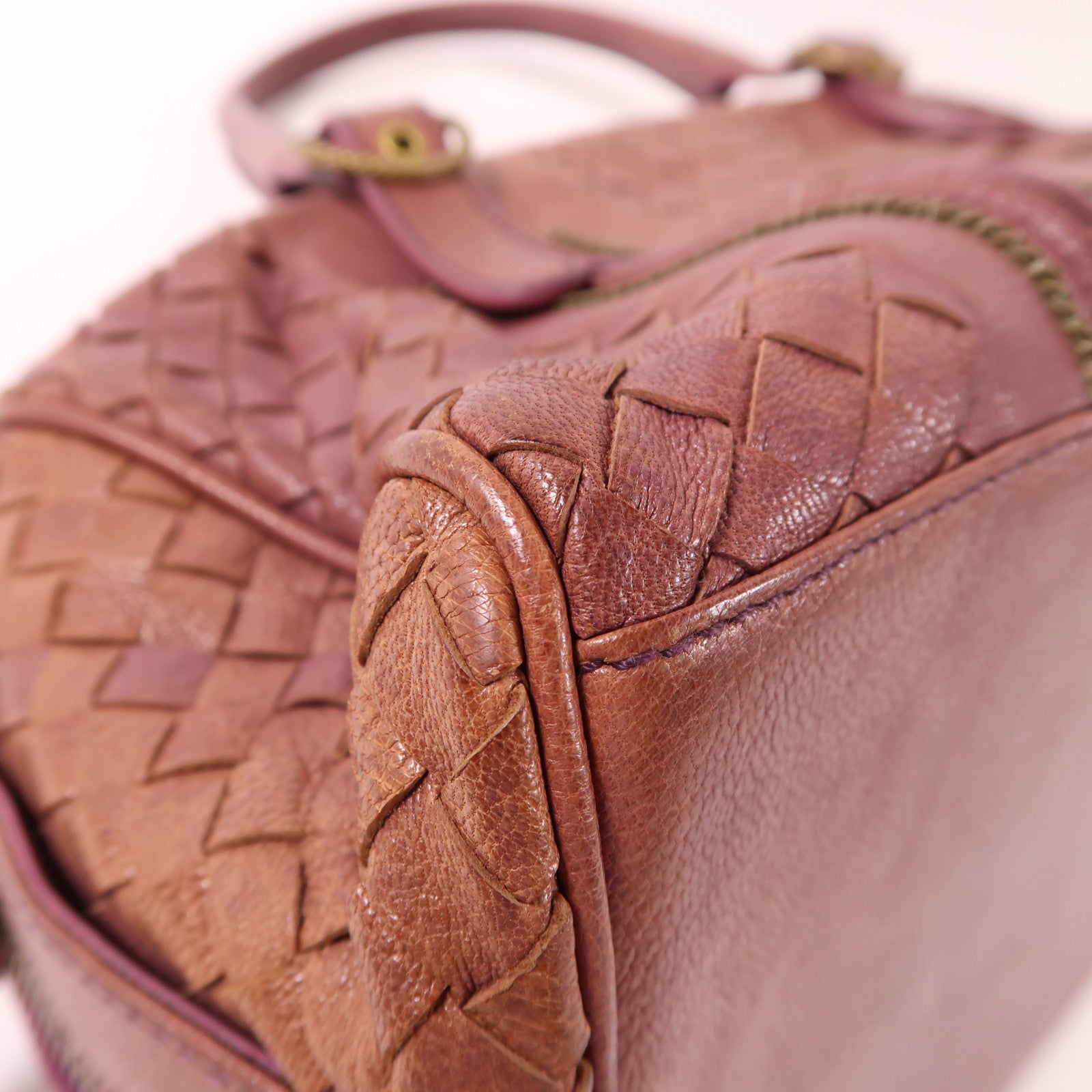 BOTTEGA VENETA 牛皮皮革Handbag金扣手挽袋