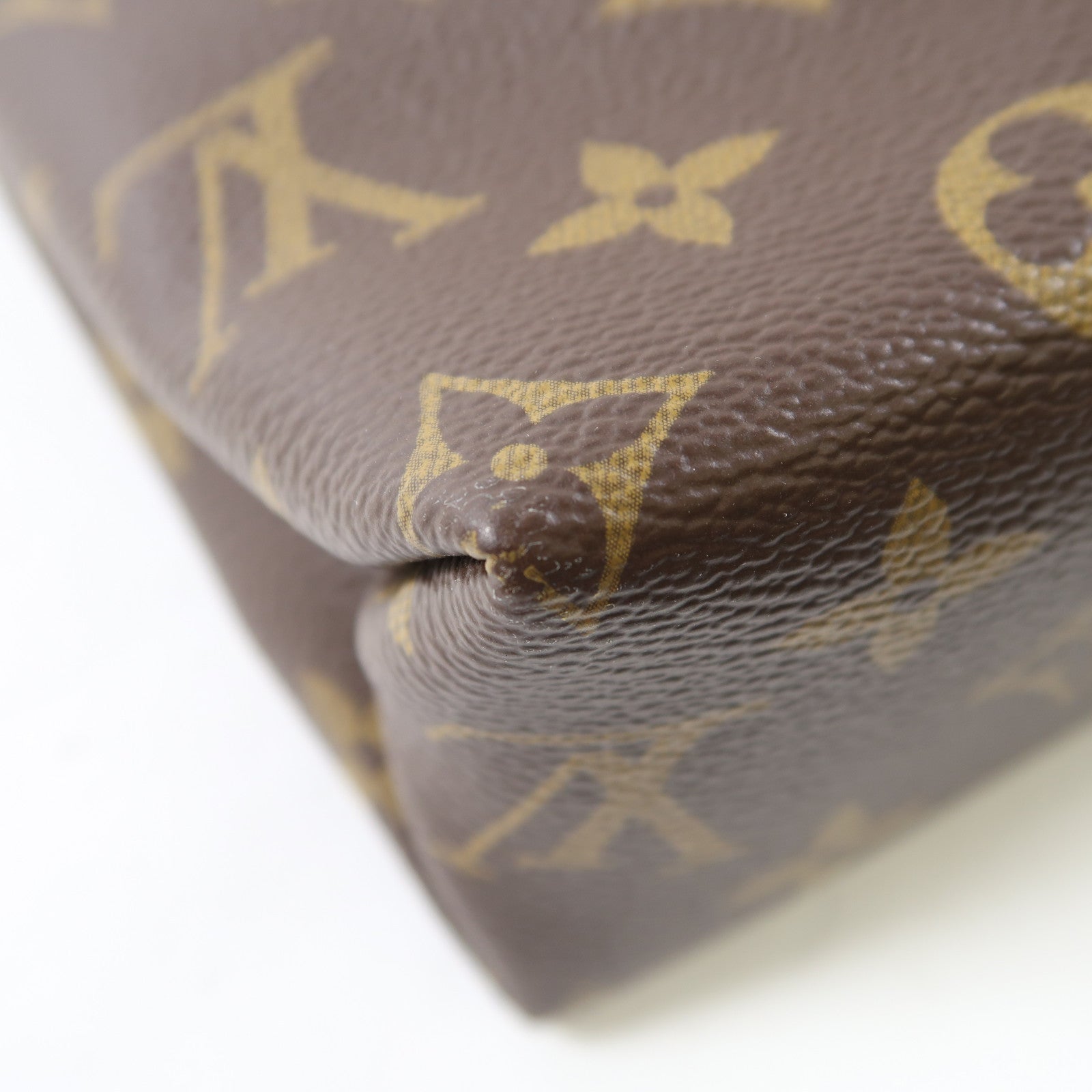 LOUIS VUITTON Monogram Saint Placide金扣肩背袋啡色/紅色